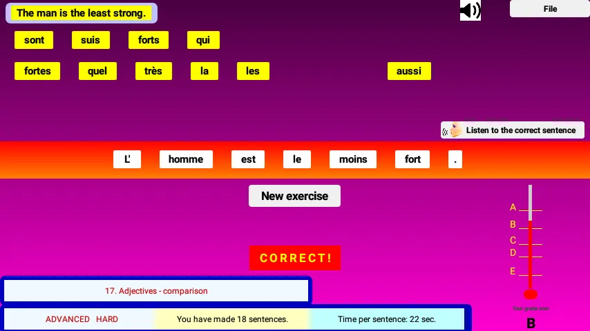 French Grammar Speaking D | Indus Appstore | Screenshot