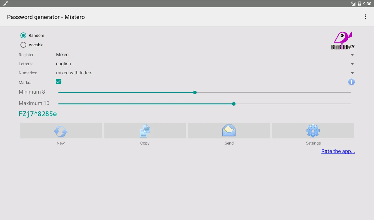 Password generator Mistero | Indus Appstore | Screenshot