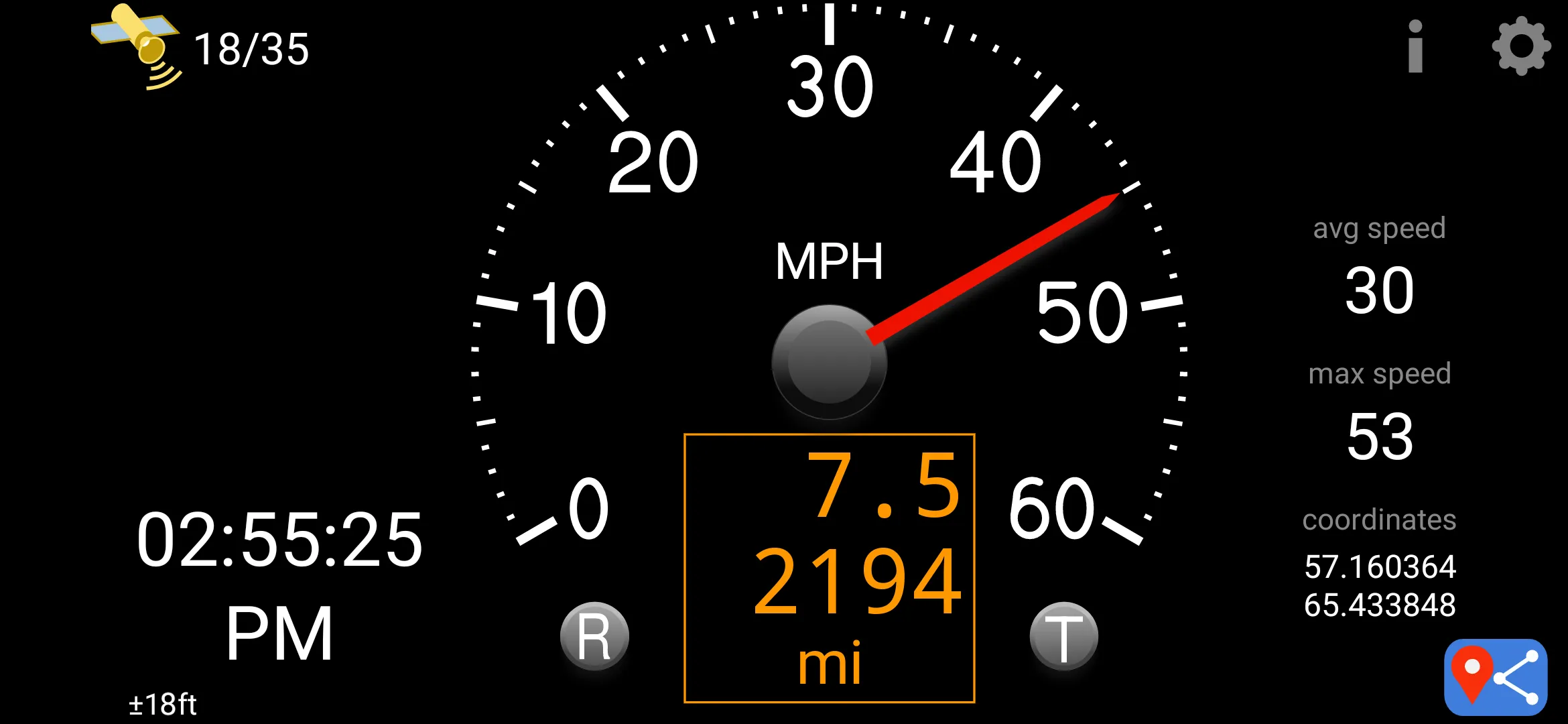 GNSS speedometer | Indus Appstore | Screenshot