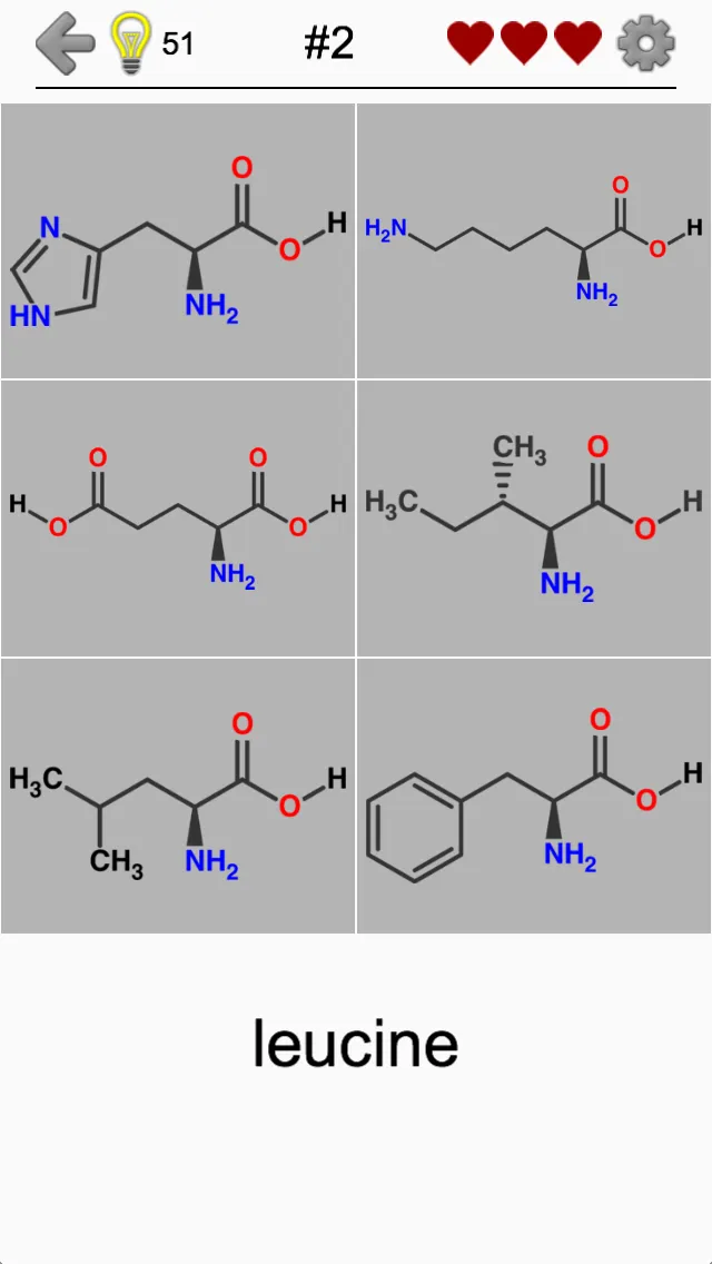 Amino Acids: Quiz & Flashcards | Indus Appstore | Screenshot