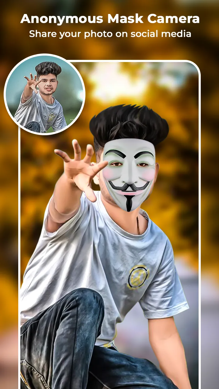 Anonymous Mask: Photo Editor | Indus Appstore | Screenshot