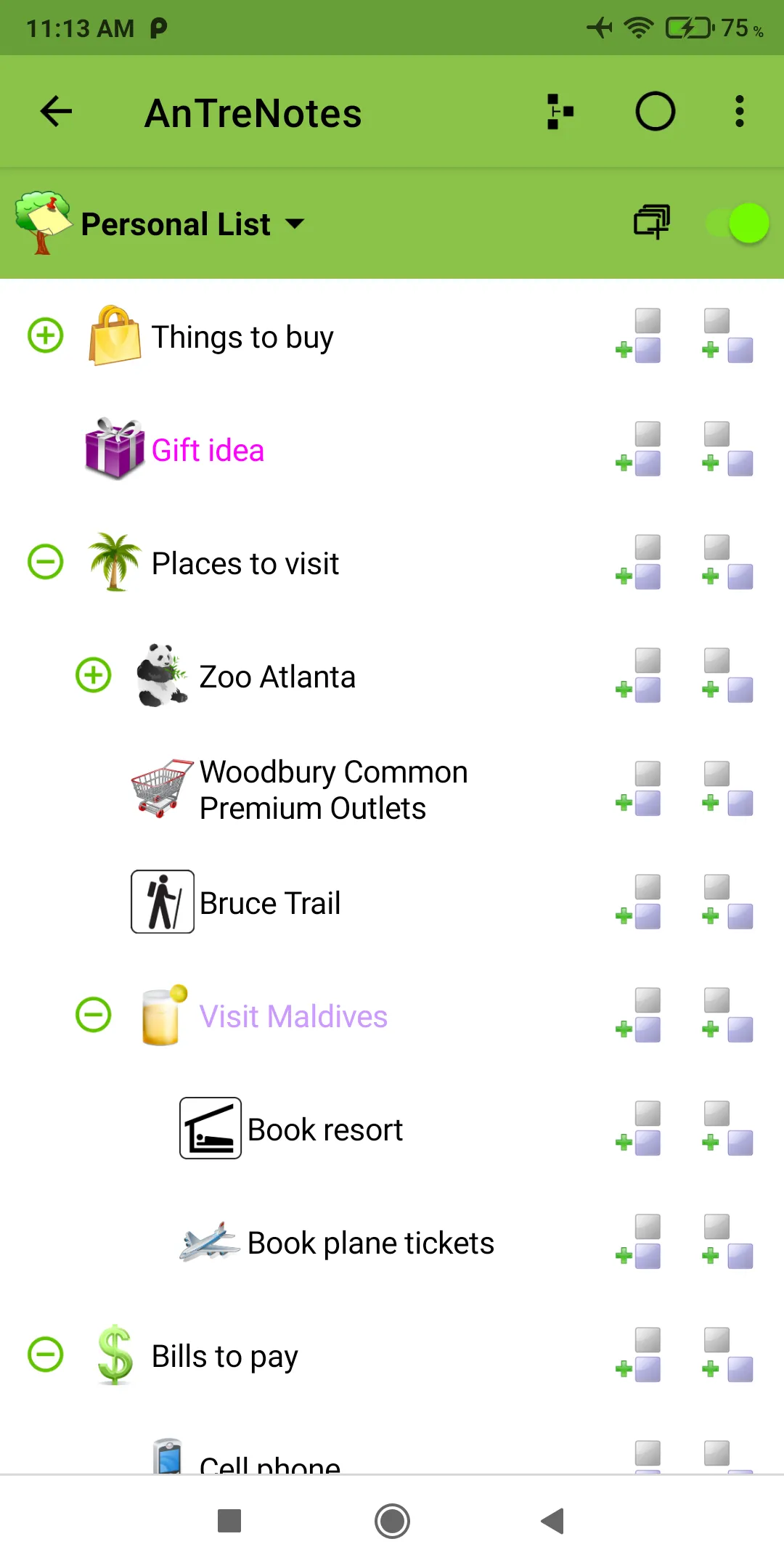 AnTreNotes | Indus Appstore | Screenshot