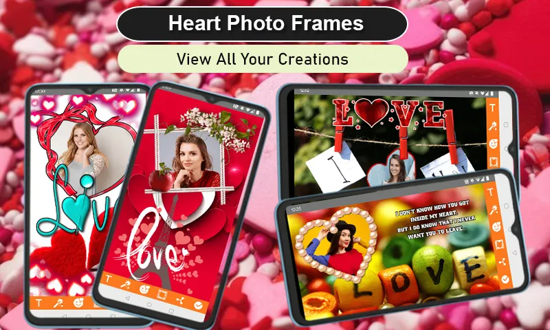 Romantic Heart Photo Frames | Indus Appstore | Screenshot