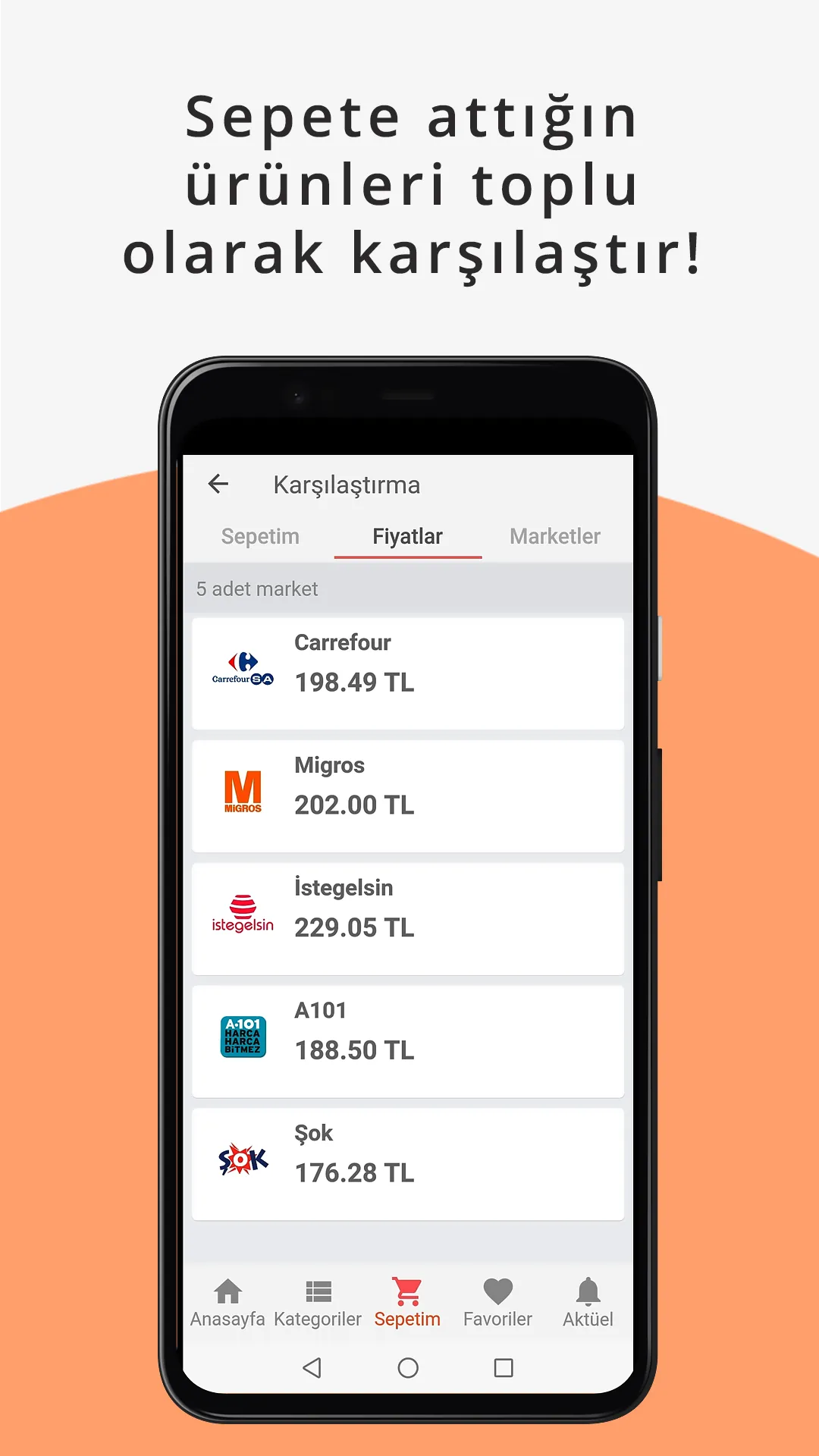 Sepetix - Fiyat Karşılaştırma | Indus Appstore | Screenshot