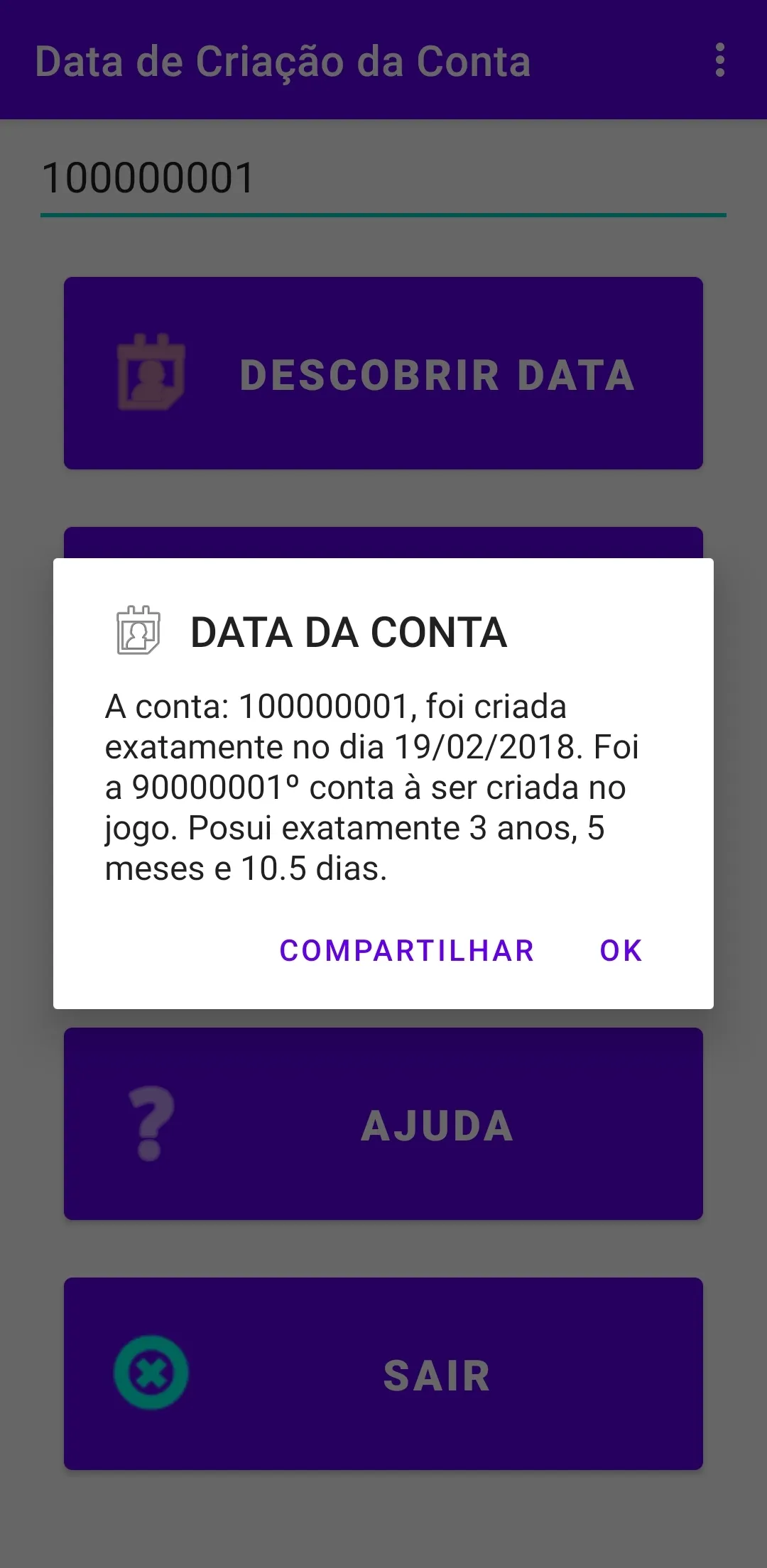 Data da Conta via ID - FRIFAS | Indus Appstore | Screenshot