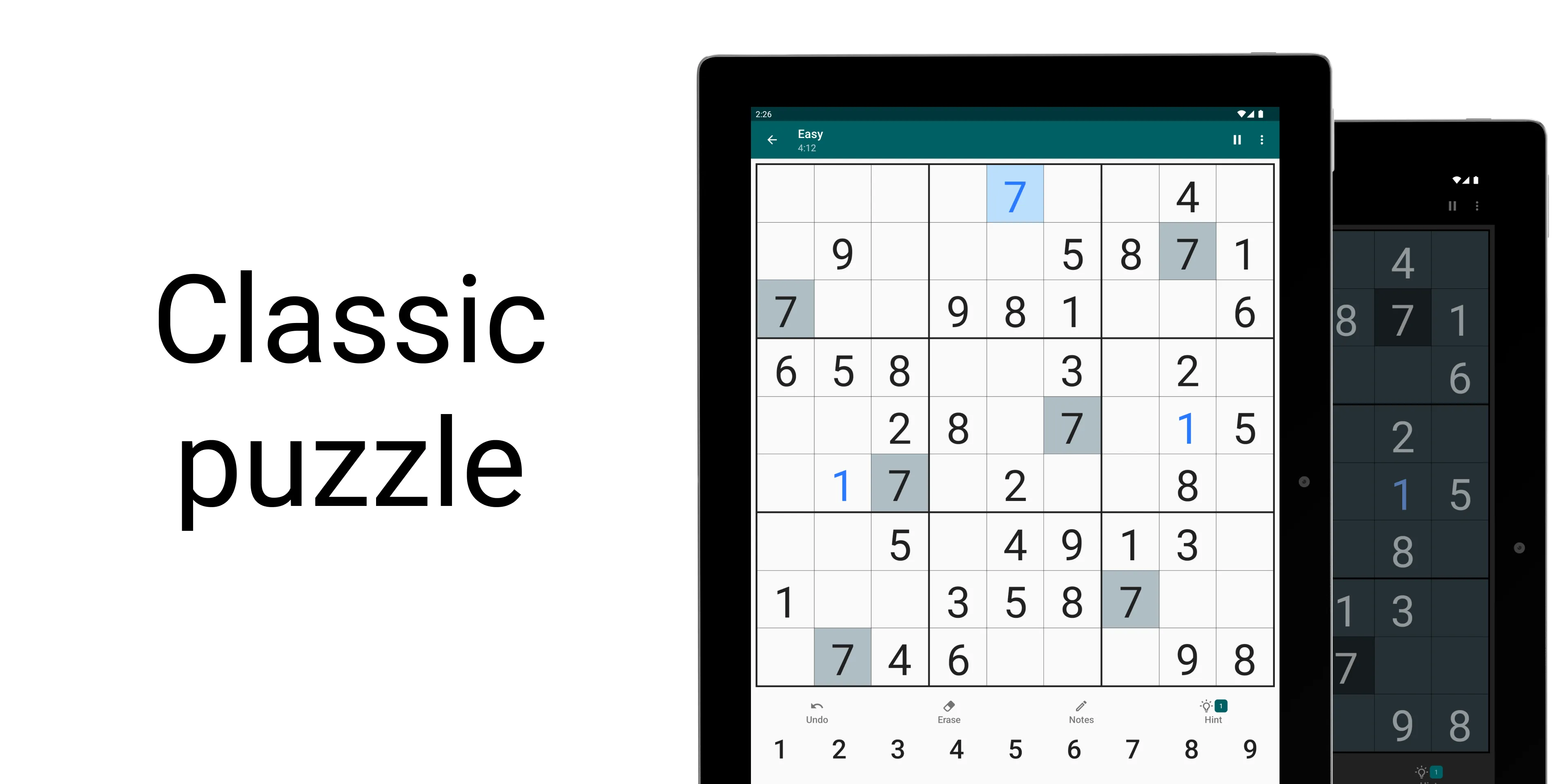 Sudoku - Classic Sudoku Game | Indus Appstore | Screenshot