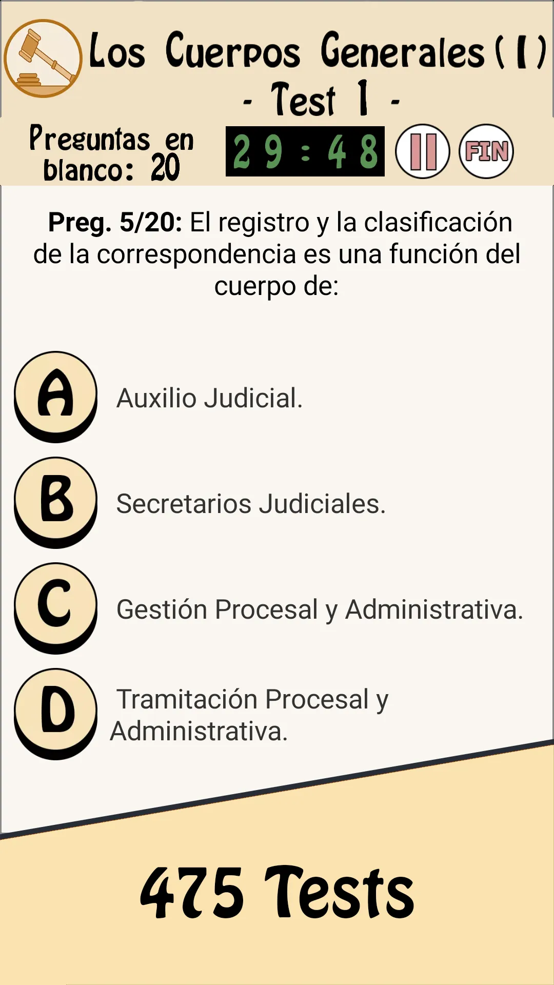 TestOpos Justicia 2025 | Indus Appstore | Screenshot