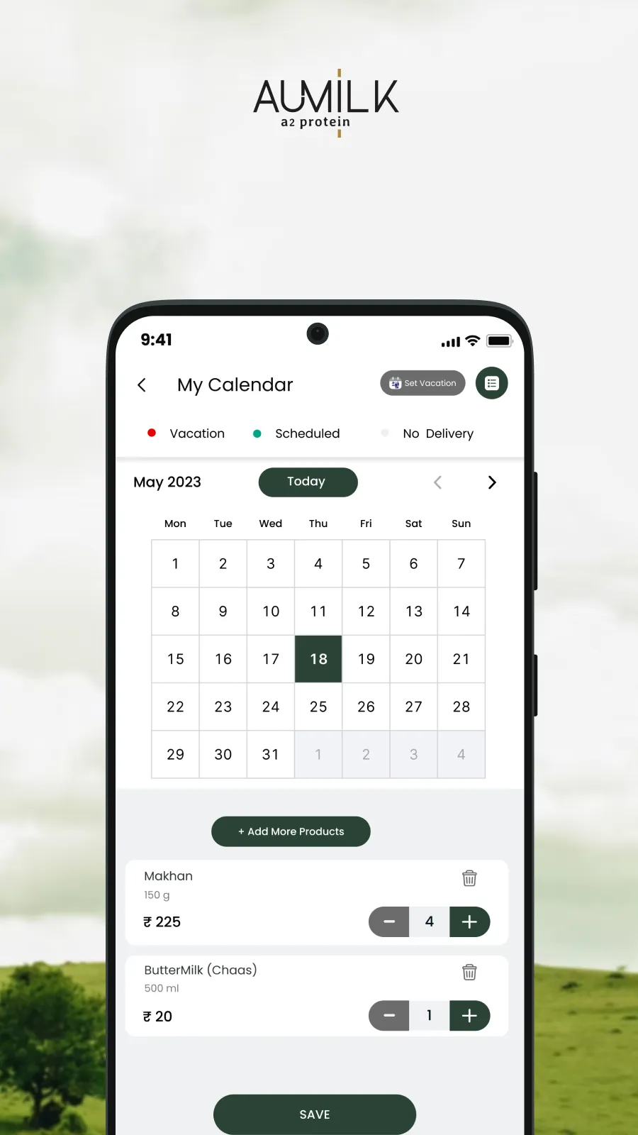 Aumilk | Indus Appstore | Screenshot