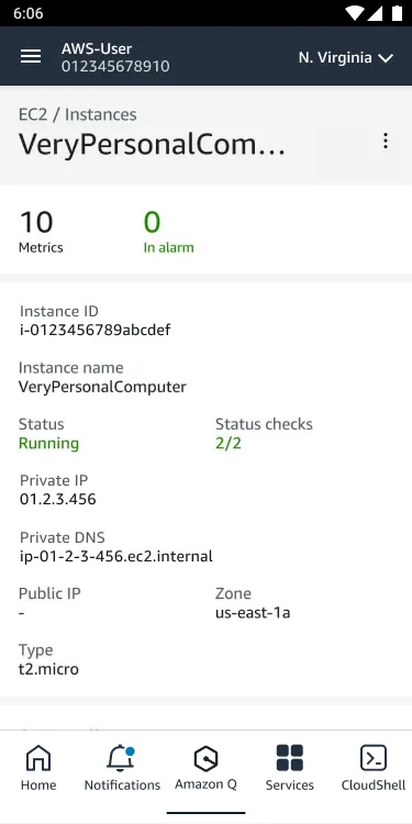 AWS Console | Indus Appstore | Screenshot