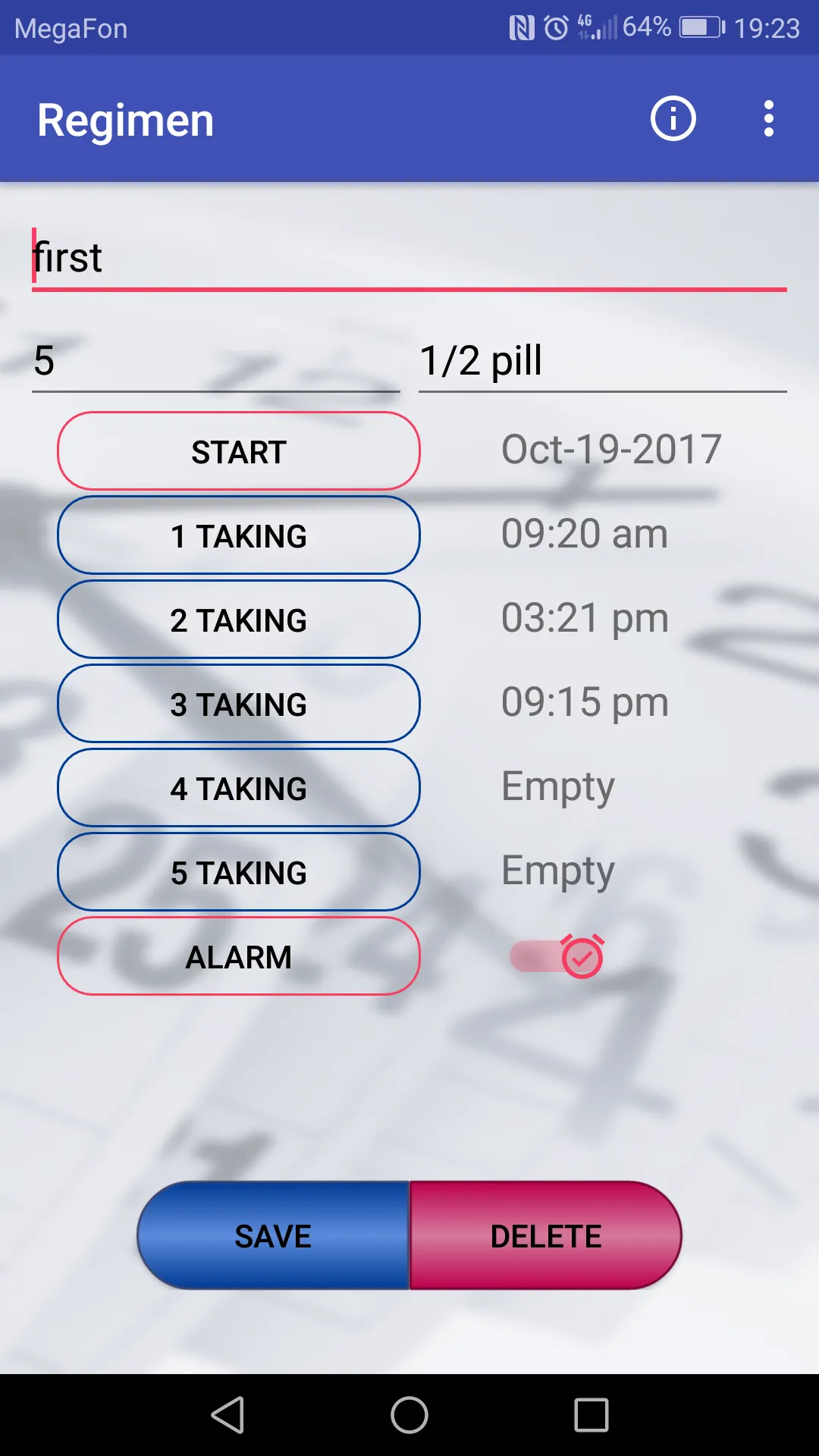 Medication regimen | Indus Appstore | Screenshot