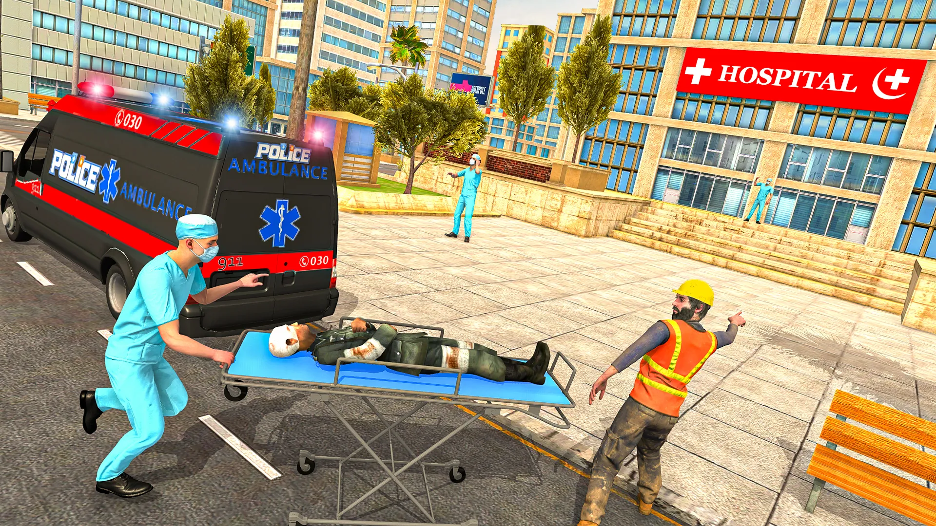 Police Ambulance 3d Game 2023 | Indus Appstore | Screenshot