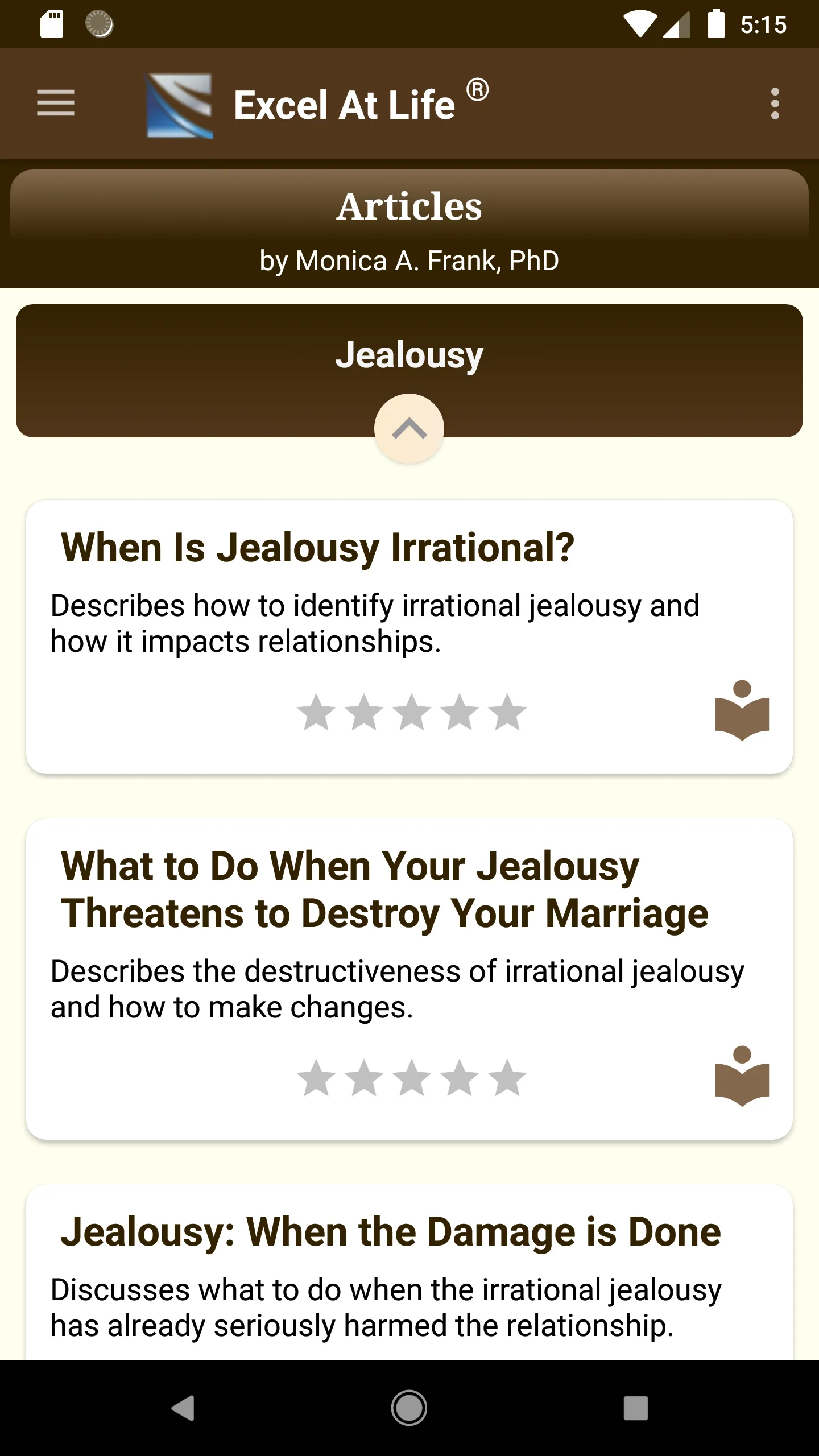 Jealousy CBT Tools Self-Help | Indus Appstore | Screenshot