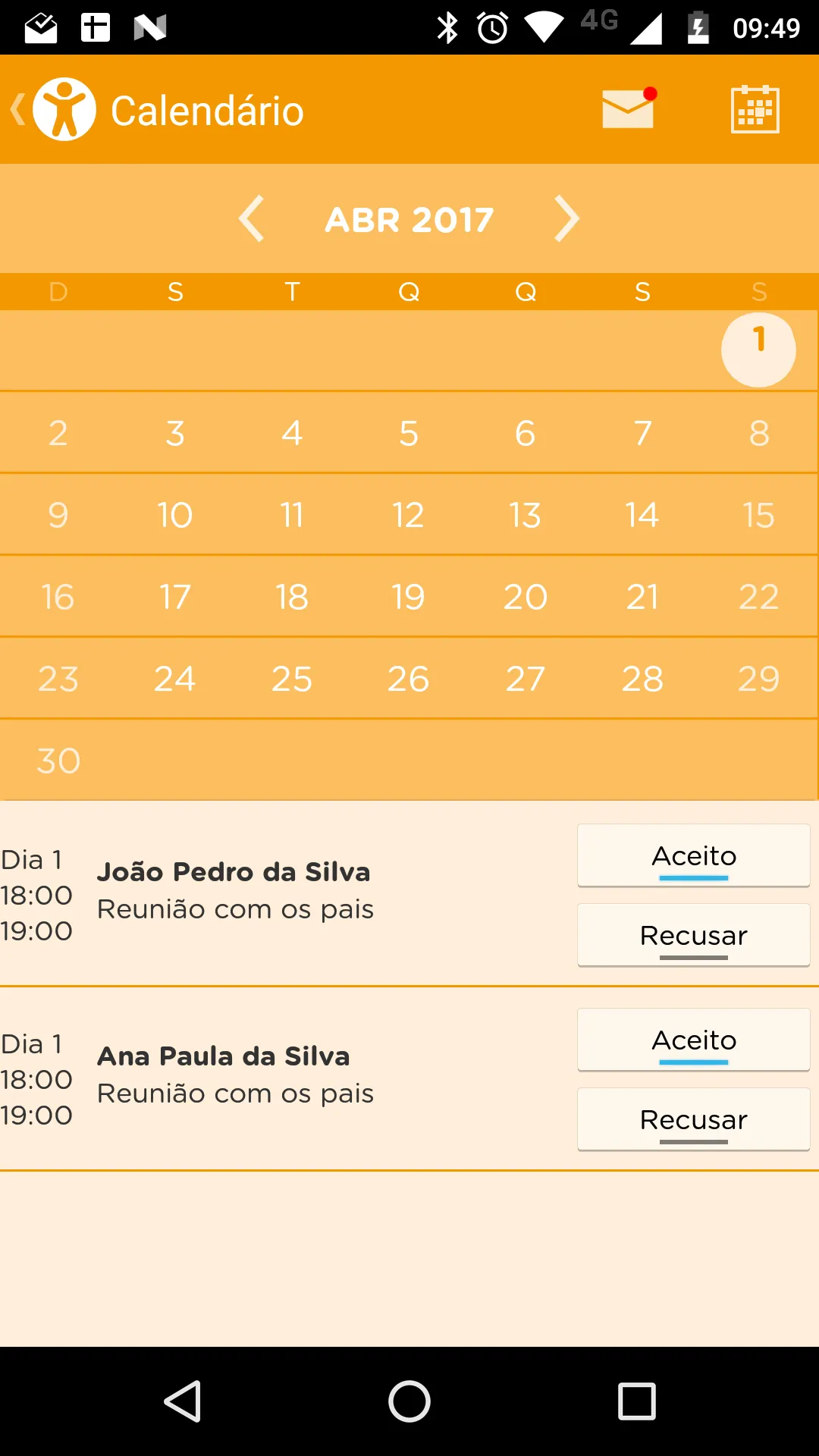 Diário Escola Pais EF | Indus Appstore | Screenshot