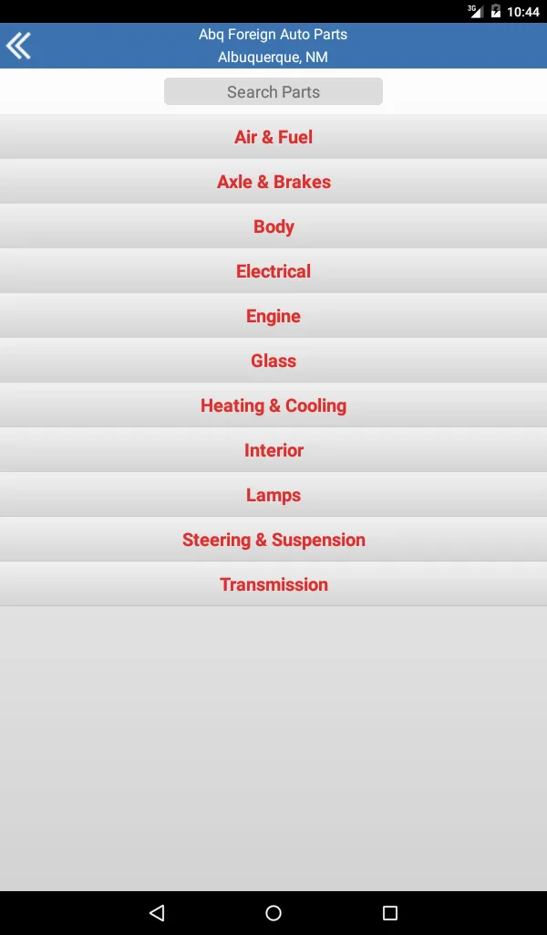 Albuquerque Foreign Auto Parts | Indus Appstore | Screenshot