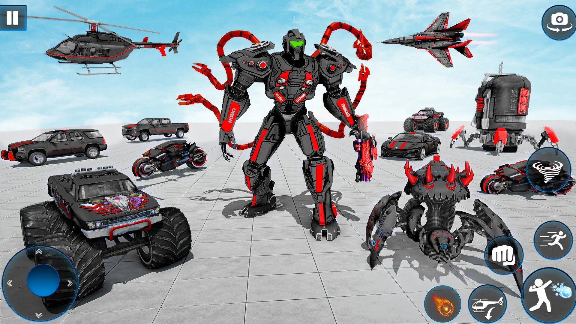 Octopus Robot Car Robot Game | Indus Appstore | Screenshot