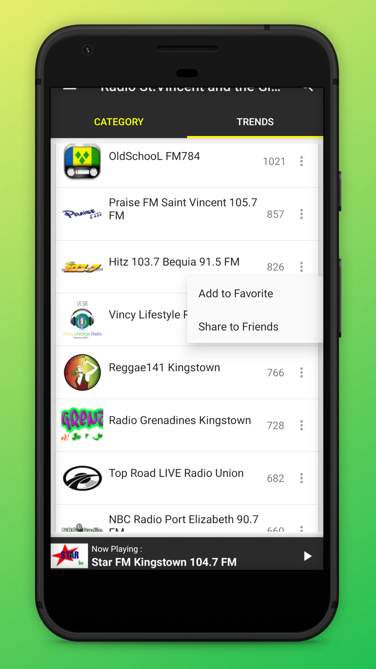 Radio St.Vincent and the Grena | Indus Appstore | Screenshot