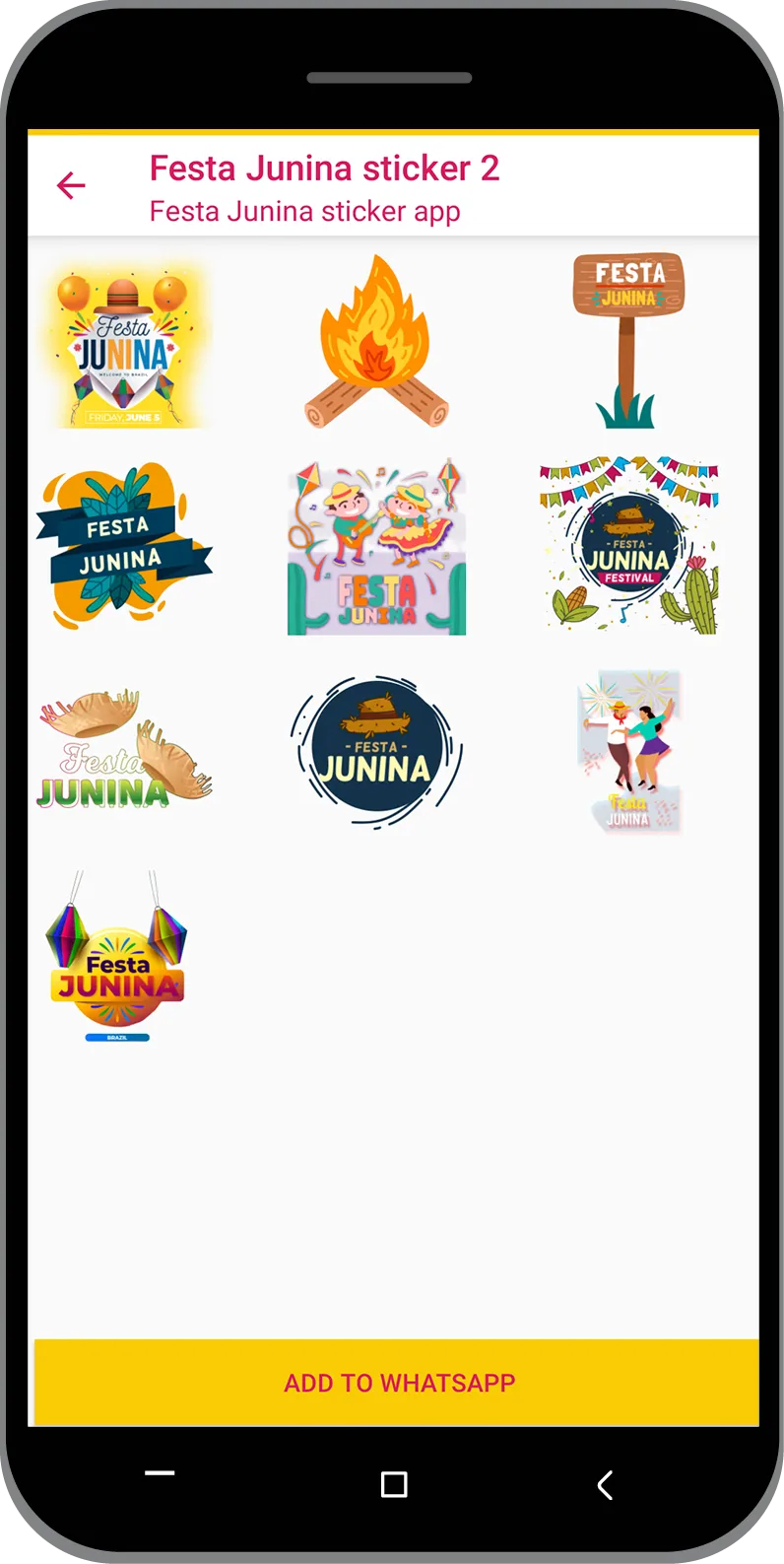 Festa Junina Sticker 2022 | Indus Appstore | Screenshot