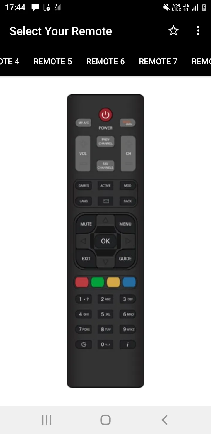 Dish TV Remote | Indus Appstore | Screenshot