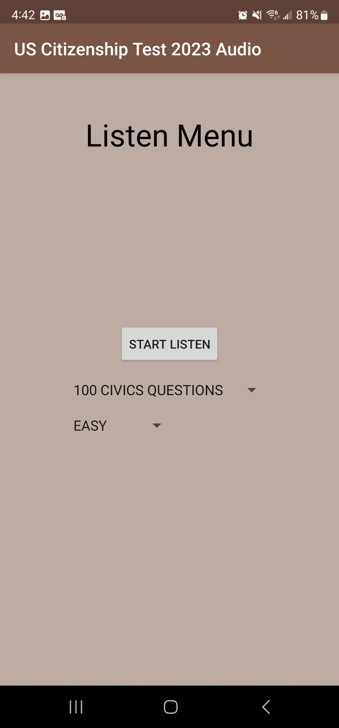 US Citizenship Test 2023 Audio | Indus Appstore | Screenshot