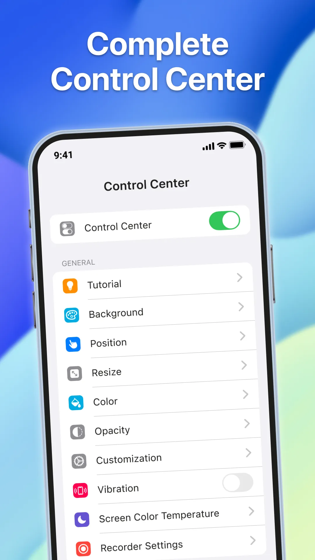 OS Control & Access Panel | Indus Appstore | Screenshot