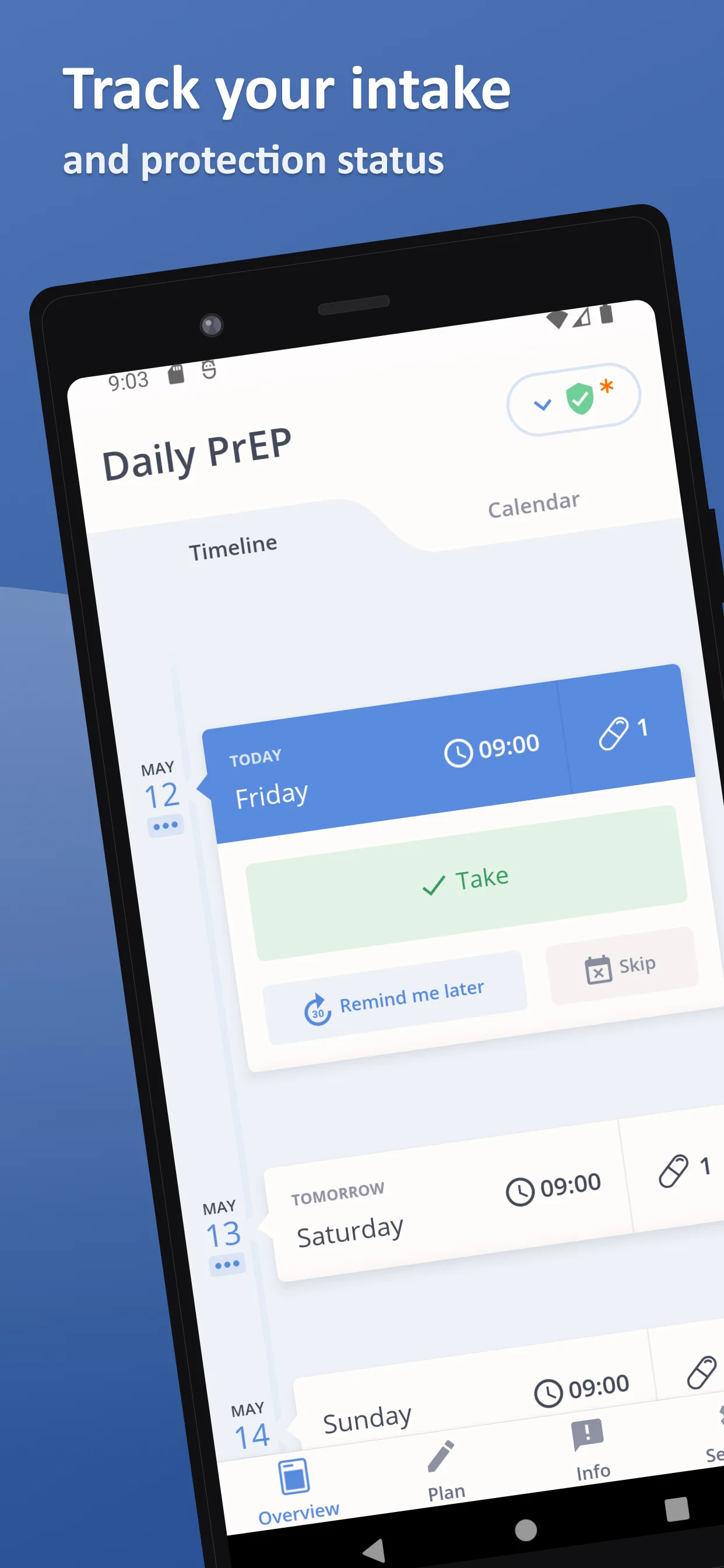 PrEPtime | Indus Appstore | Screenshot