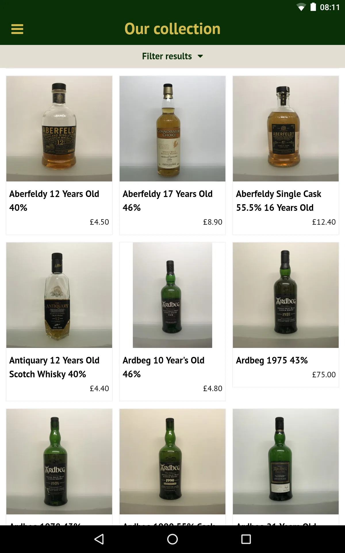 Bon Accord Whiskies | Indus Appstore | Screenshot