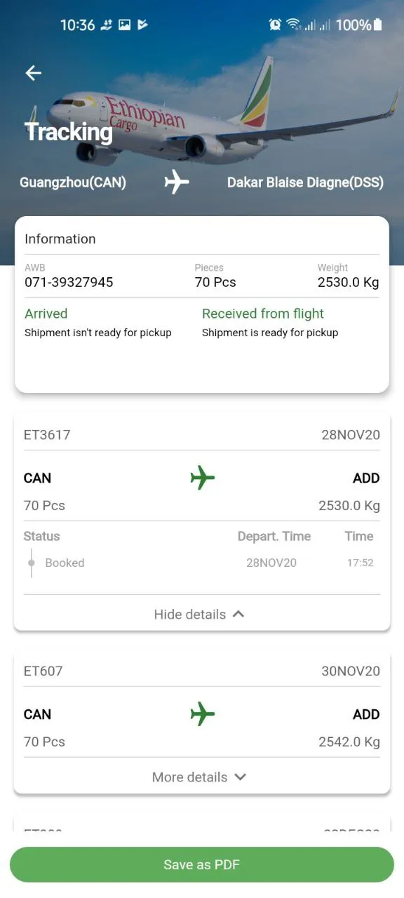 Ethiopian Cargo | Indus Appstore | Screenshot