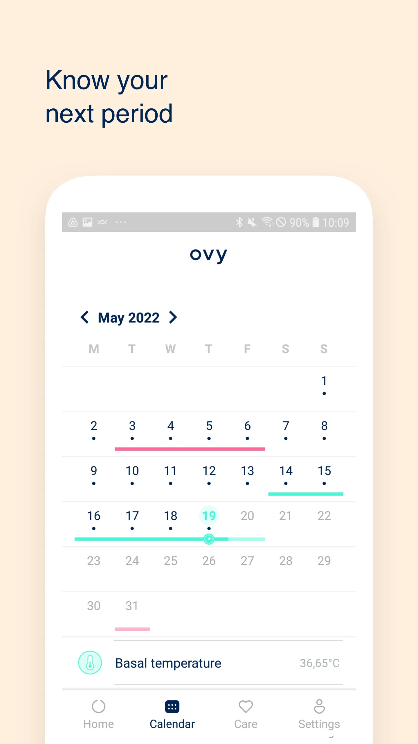 Ovy – period, ovulation, cycle | Indus Appstore | Screenshot