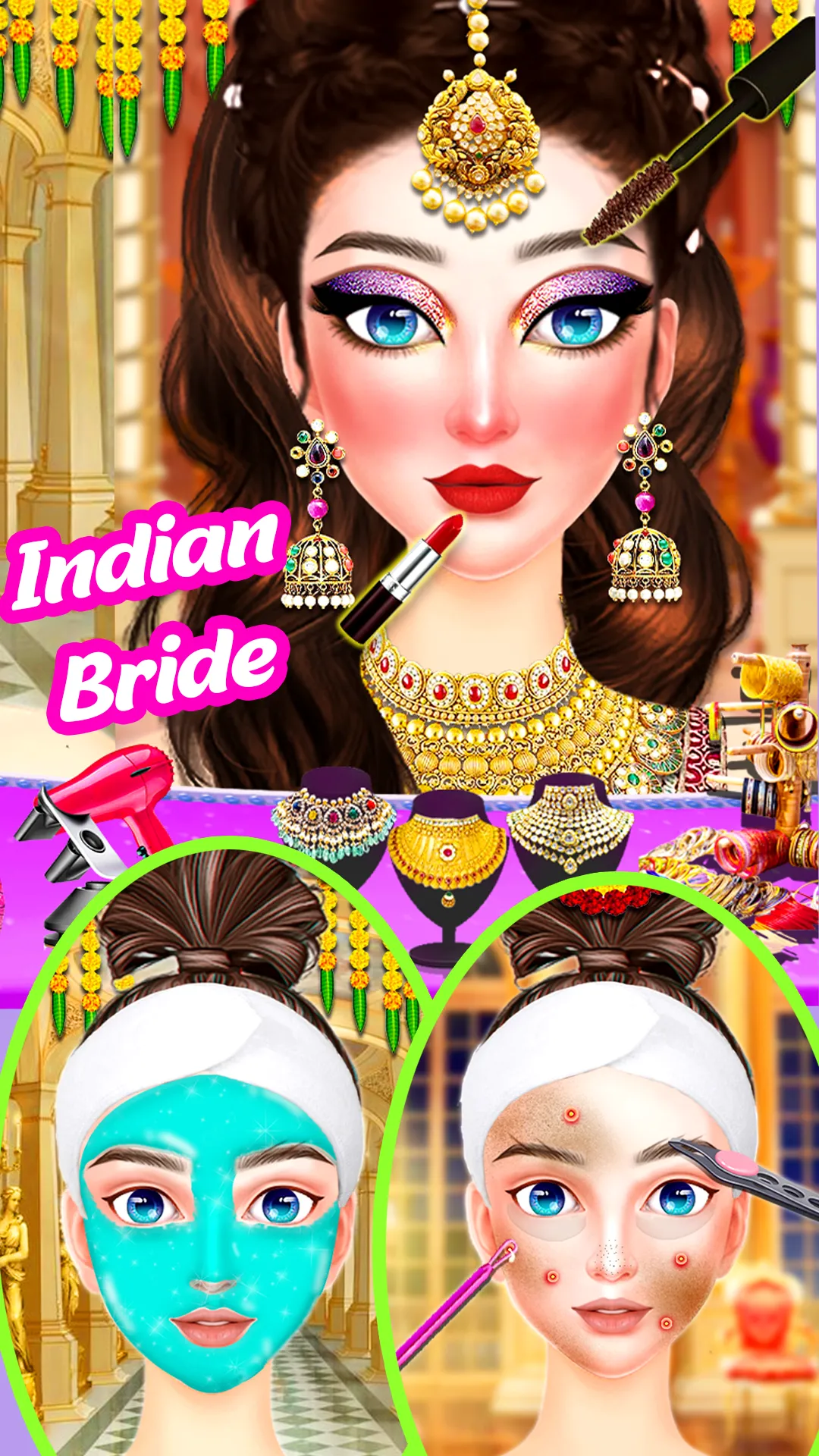 Indian Bride Dress Up Girl | Indus Appstore | Screenshot