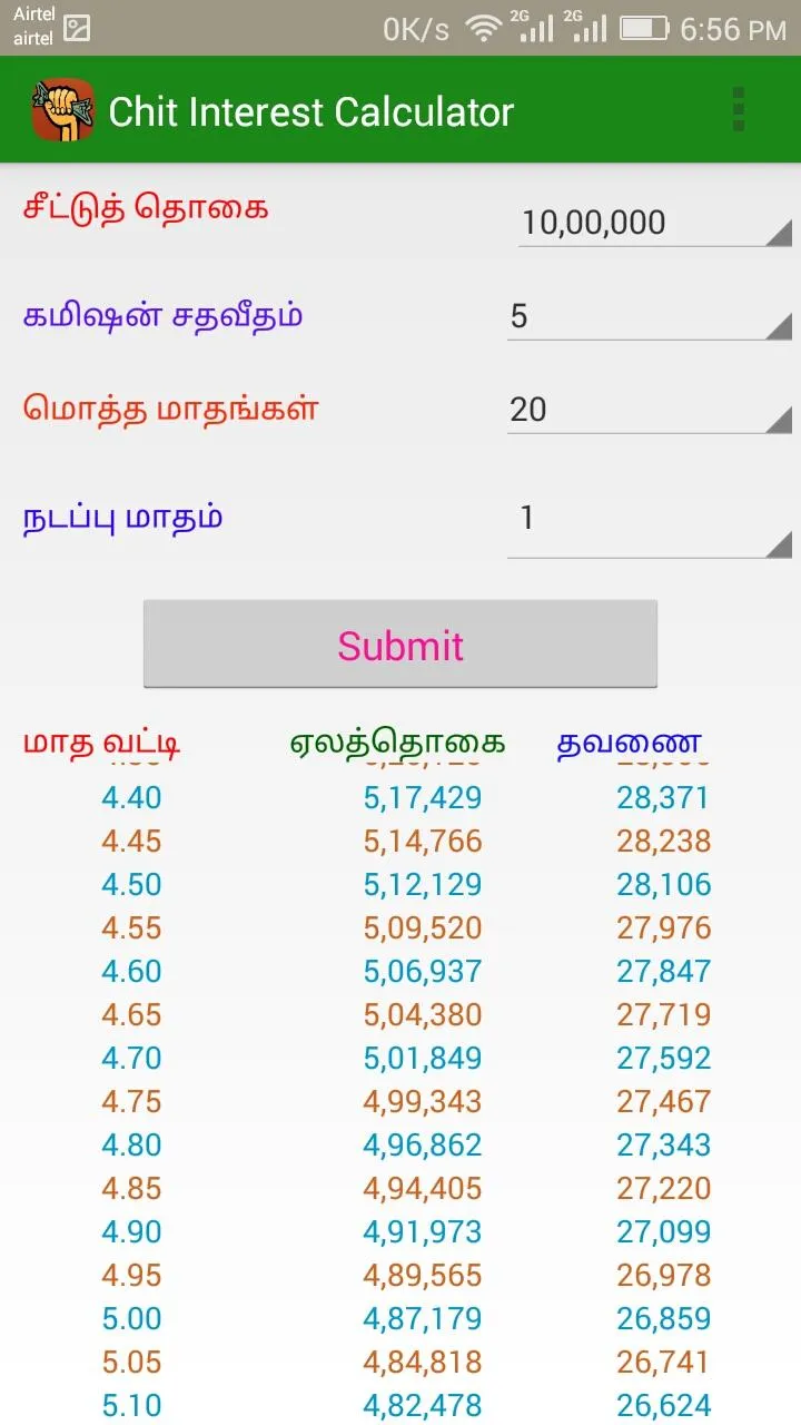 Chit Interest Calculator | Indus Appstore | Screenshot