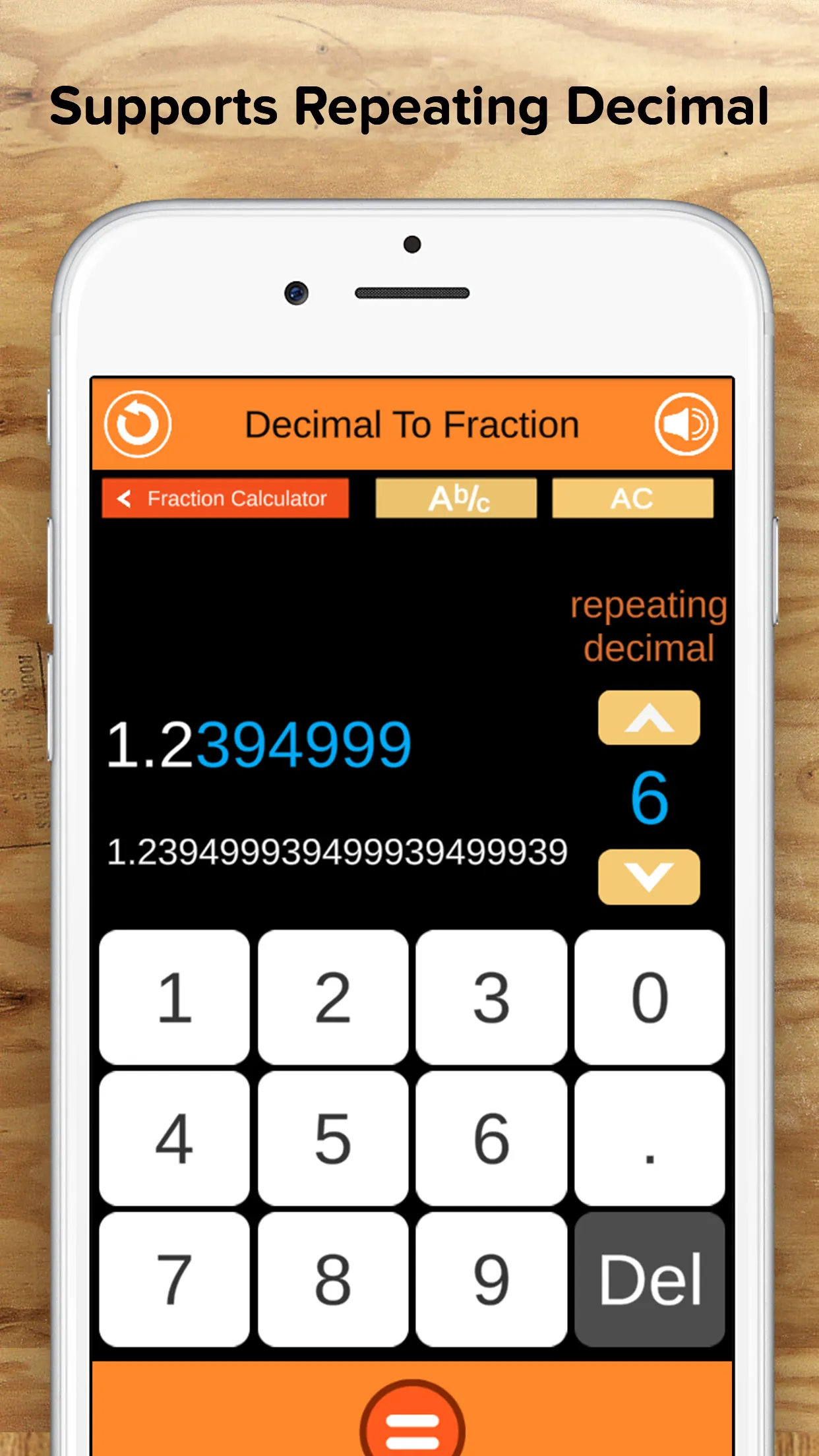 Fraction Calculator + Decimals | Indus Appstore | Screenshot