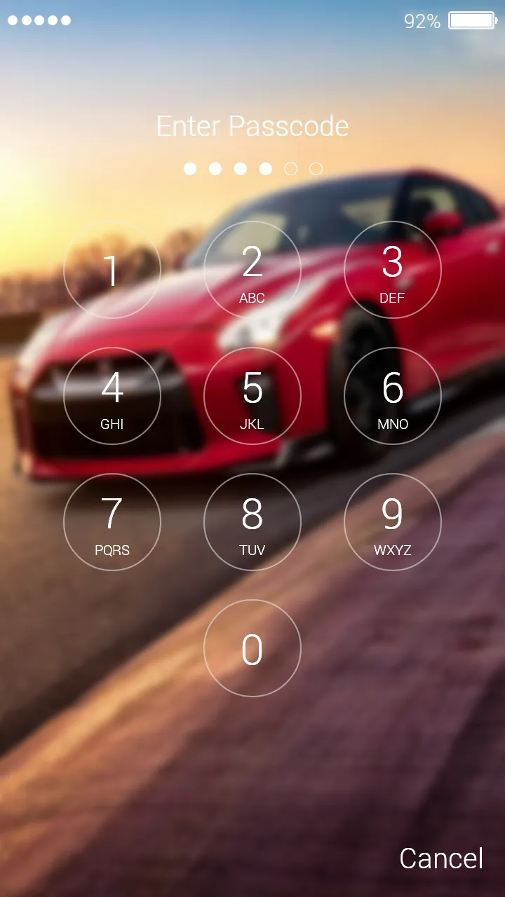 Supercar Lock Screen | Indus Appstore | Screenshot