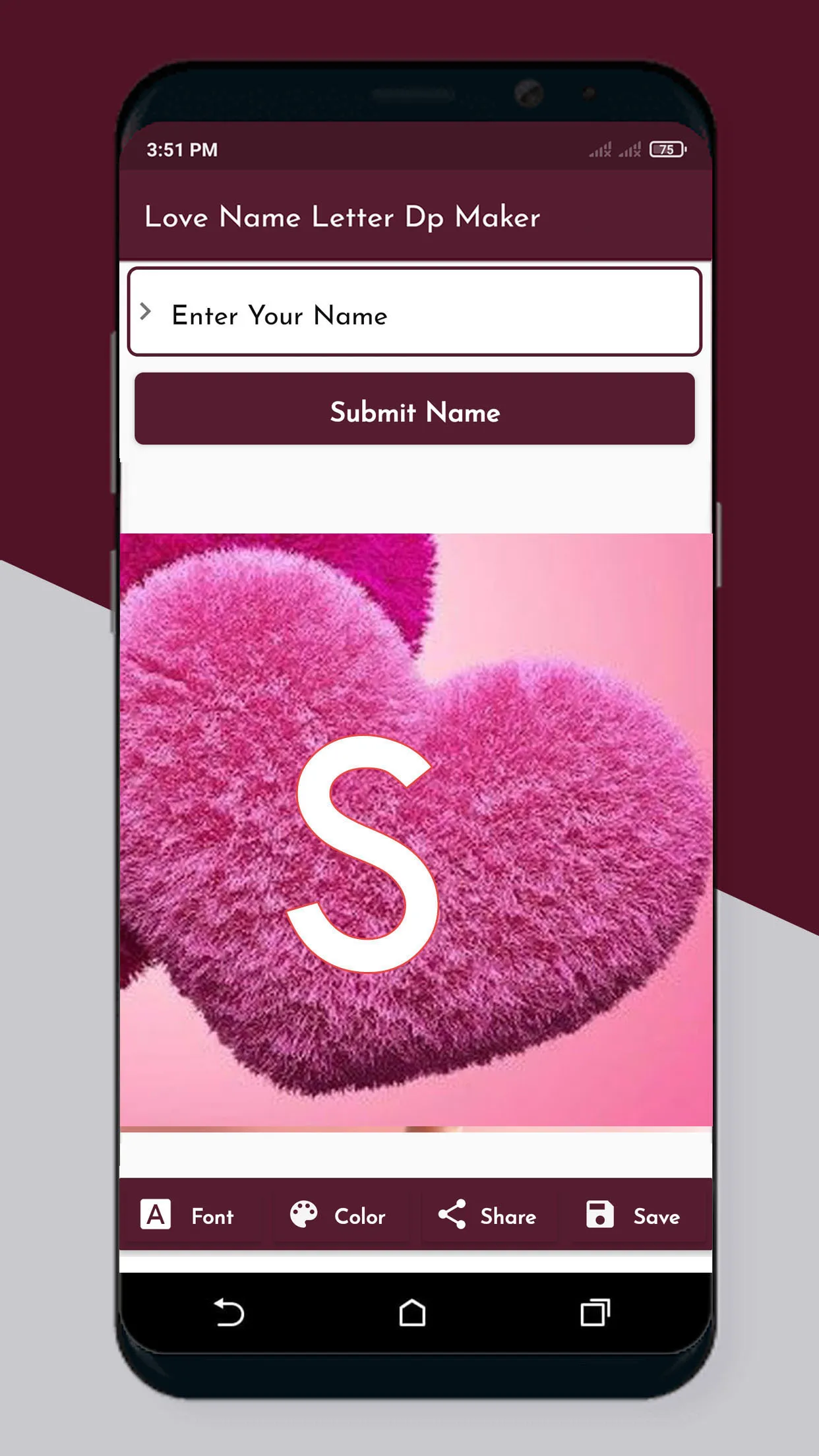 Love Name Letter DP Maker 2024 | Indus Appstore | Screenshot