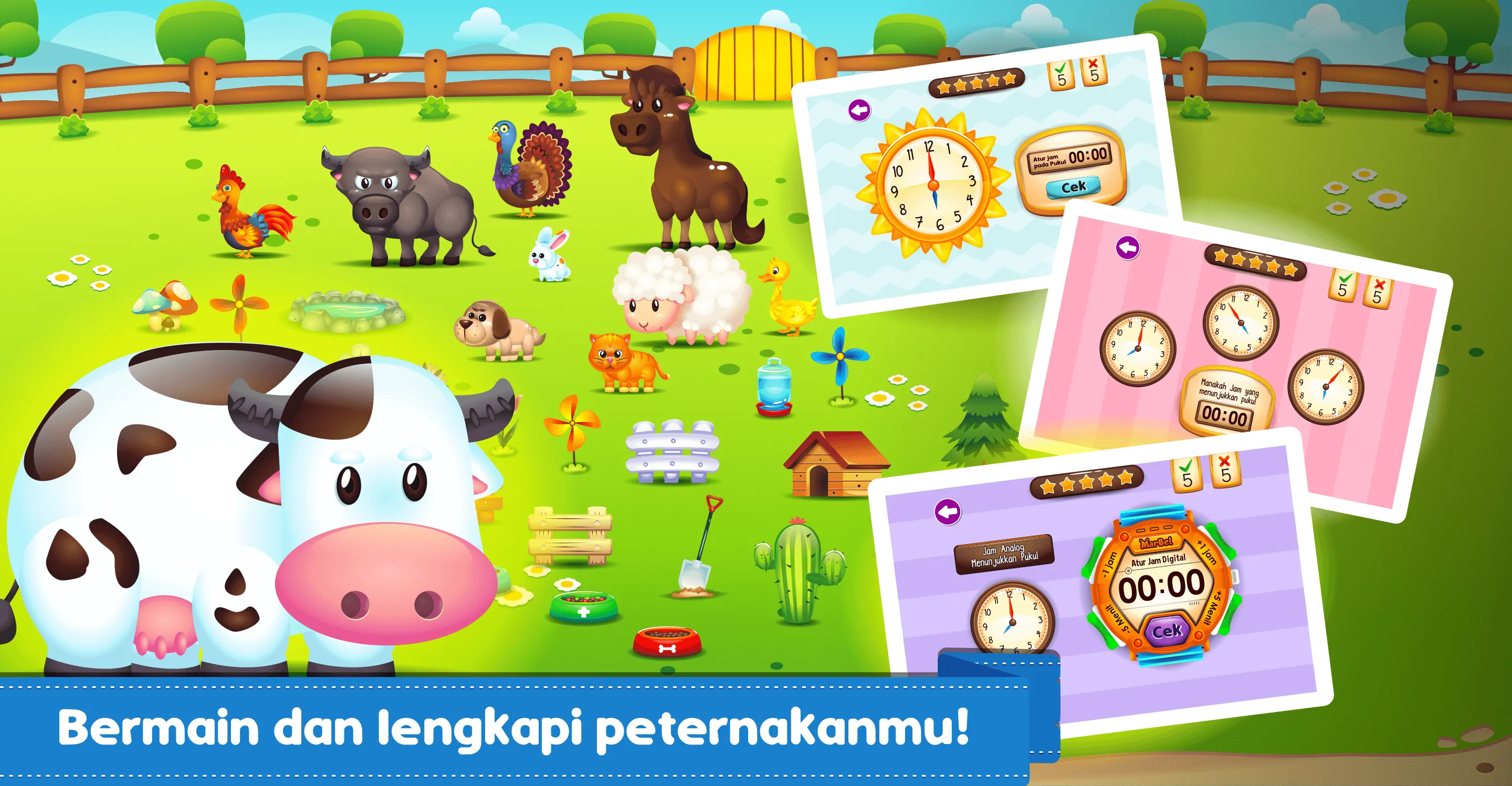 Marbel Belajar Jam & Waktu | Indus Appstore | Screenshot