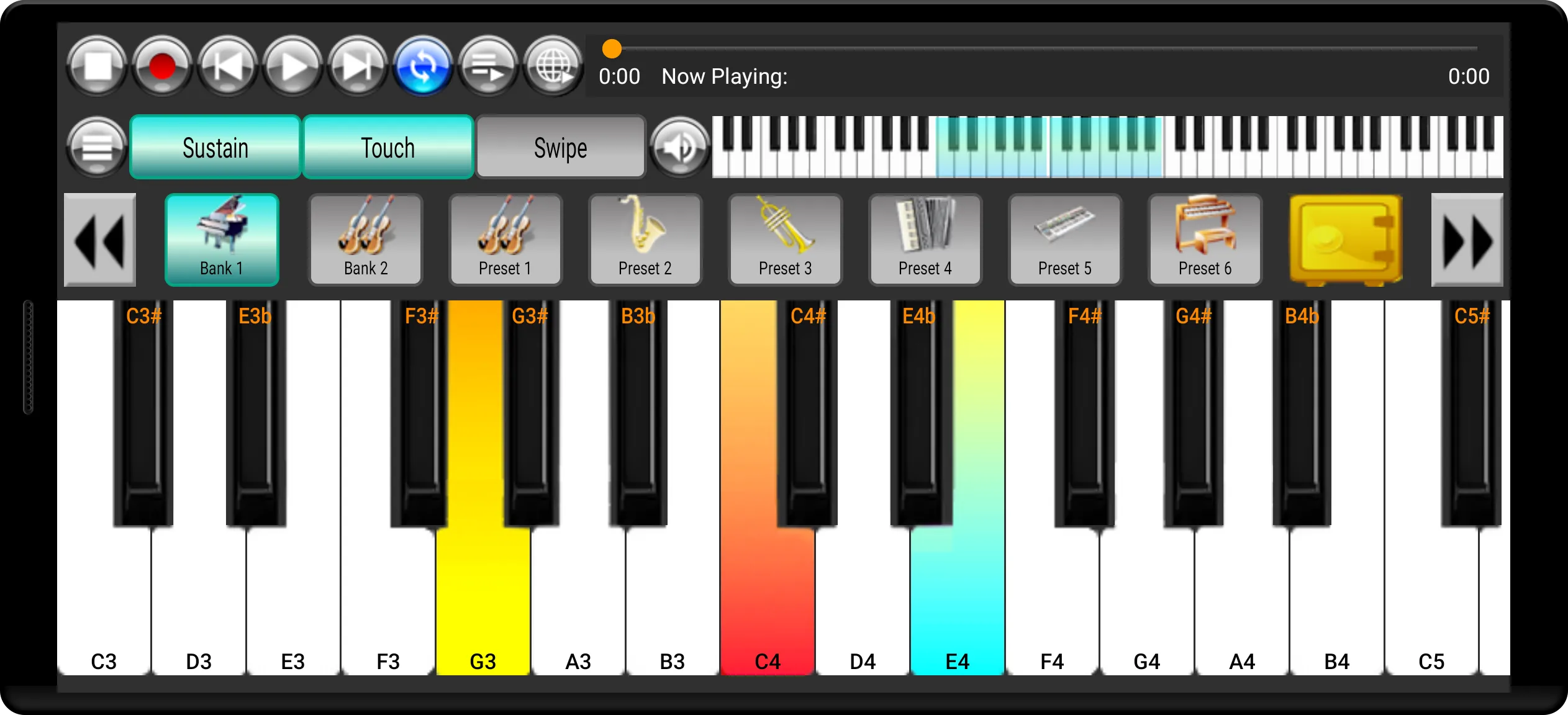 Strings and Piano Keyboard | Indus Appstore | Screenshot