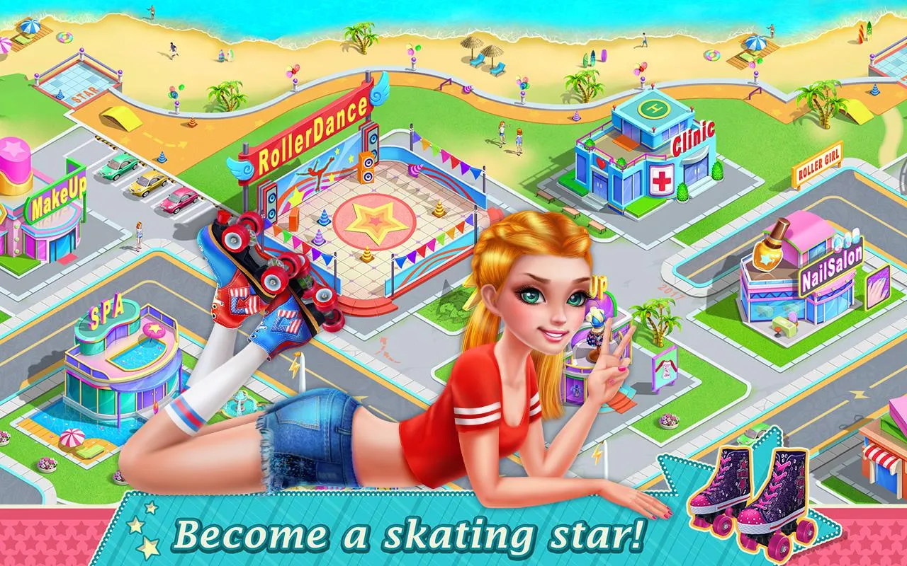 Roller Skating Girls | Indus Appstore | Screenshot