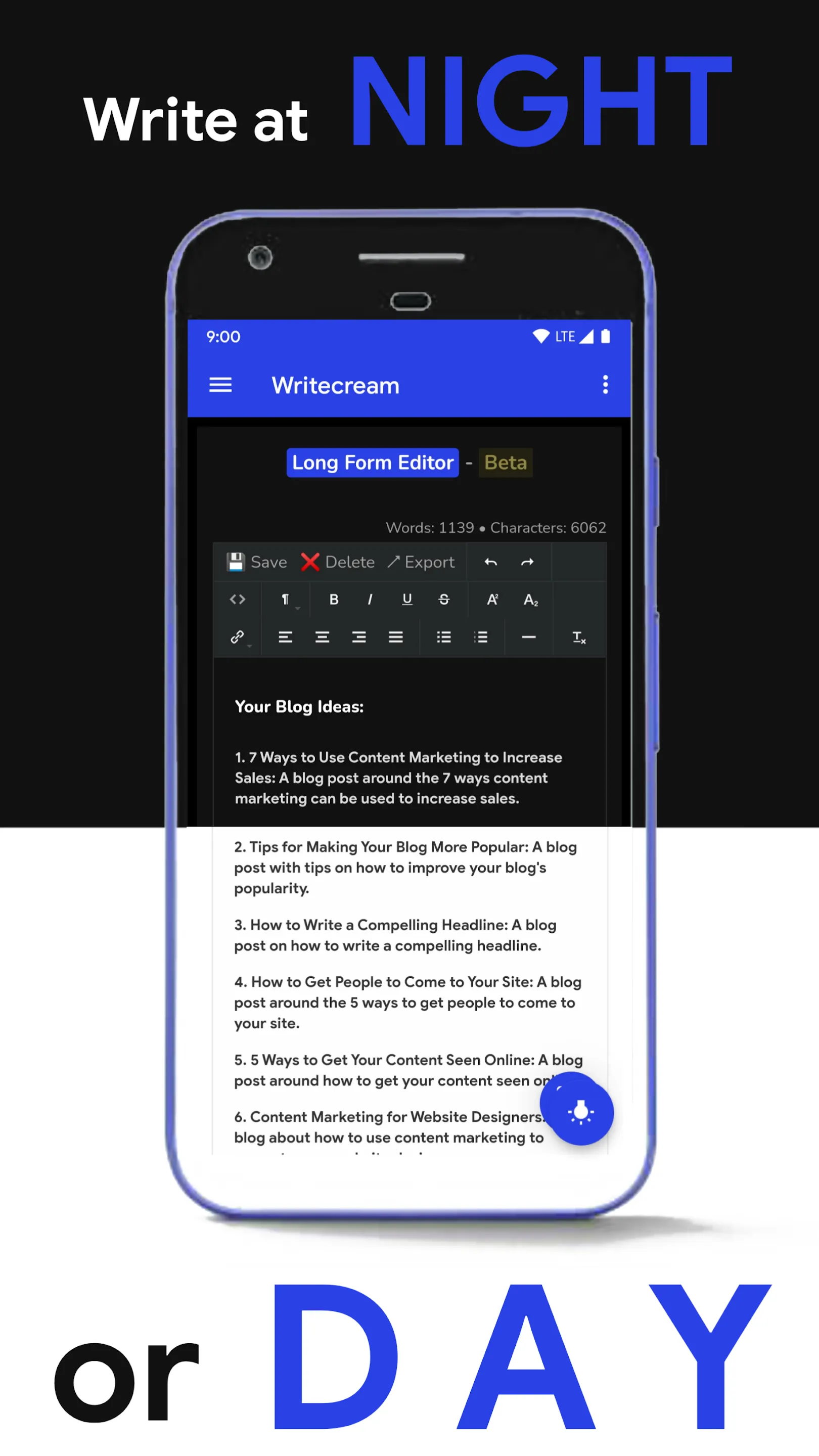 Writecream - AI Content Writer | Indus Appstore | Screenshot