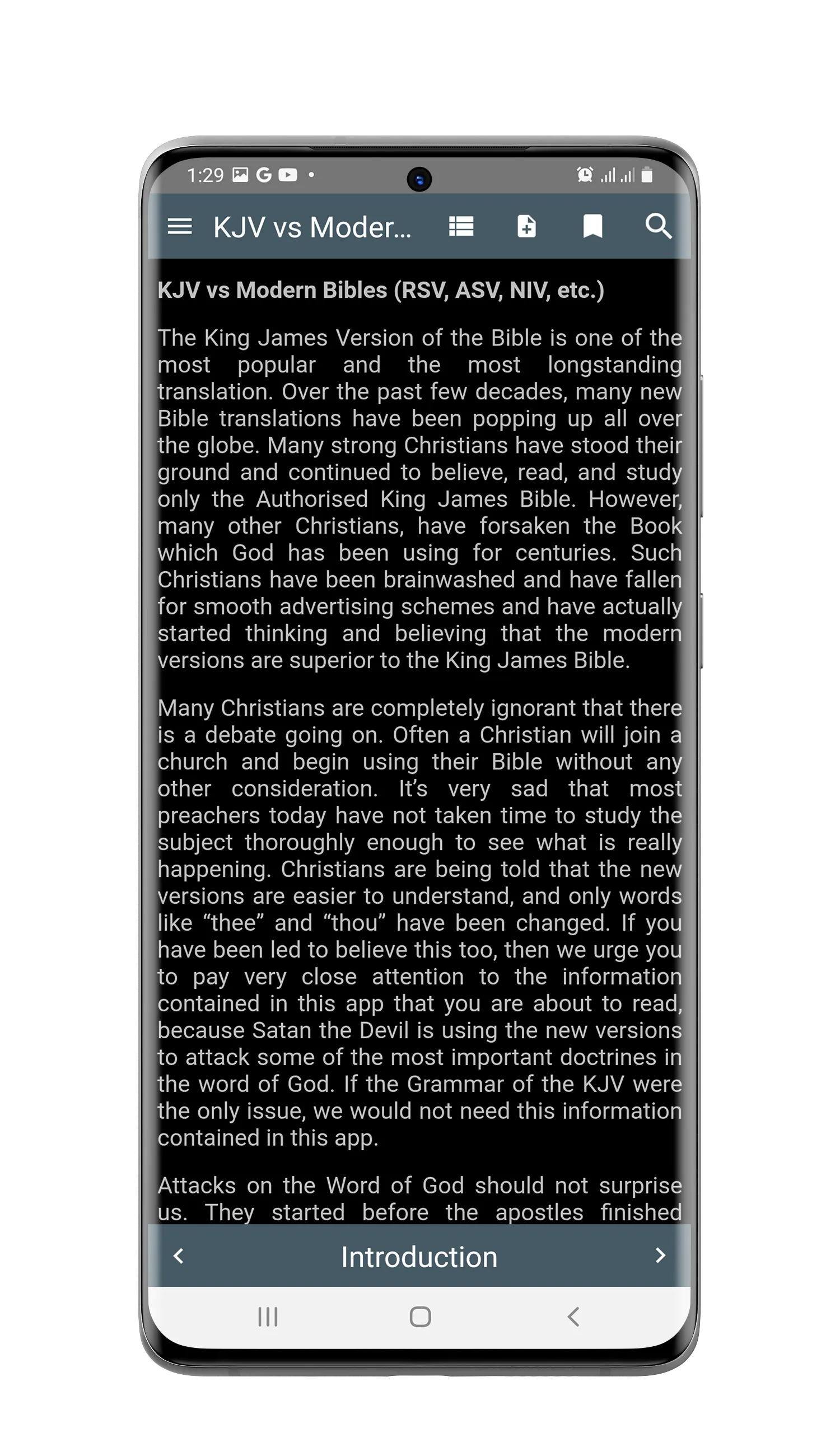 KJV vs Modern Bibles | Indus Appstore | Screenshot