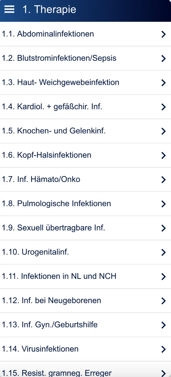 Antiinfektiva Leitfaden | Indus Appstore | Screenshot