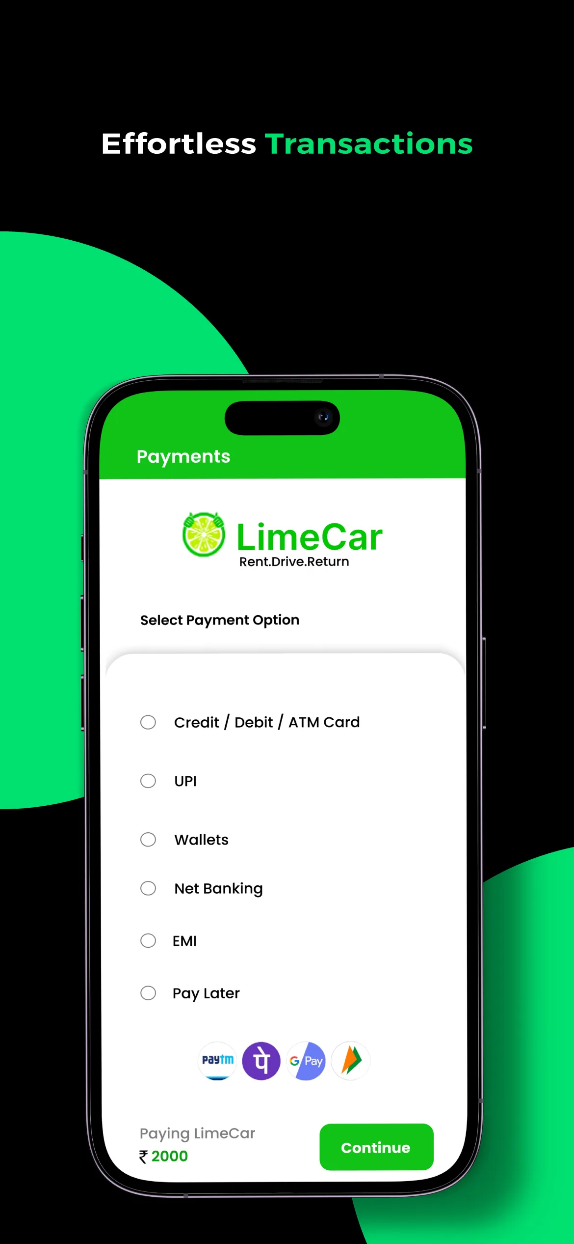 LimeCar: Car Rentals in Goa | Indus Appstore | Screenshot