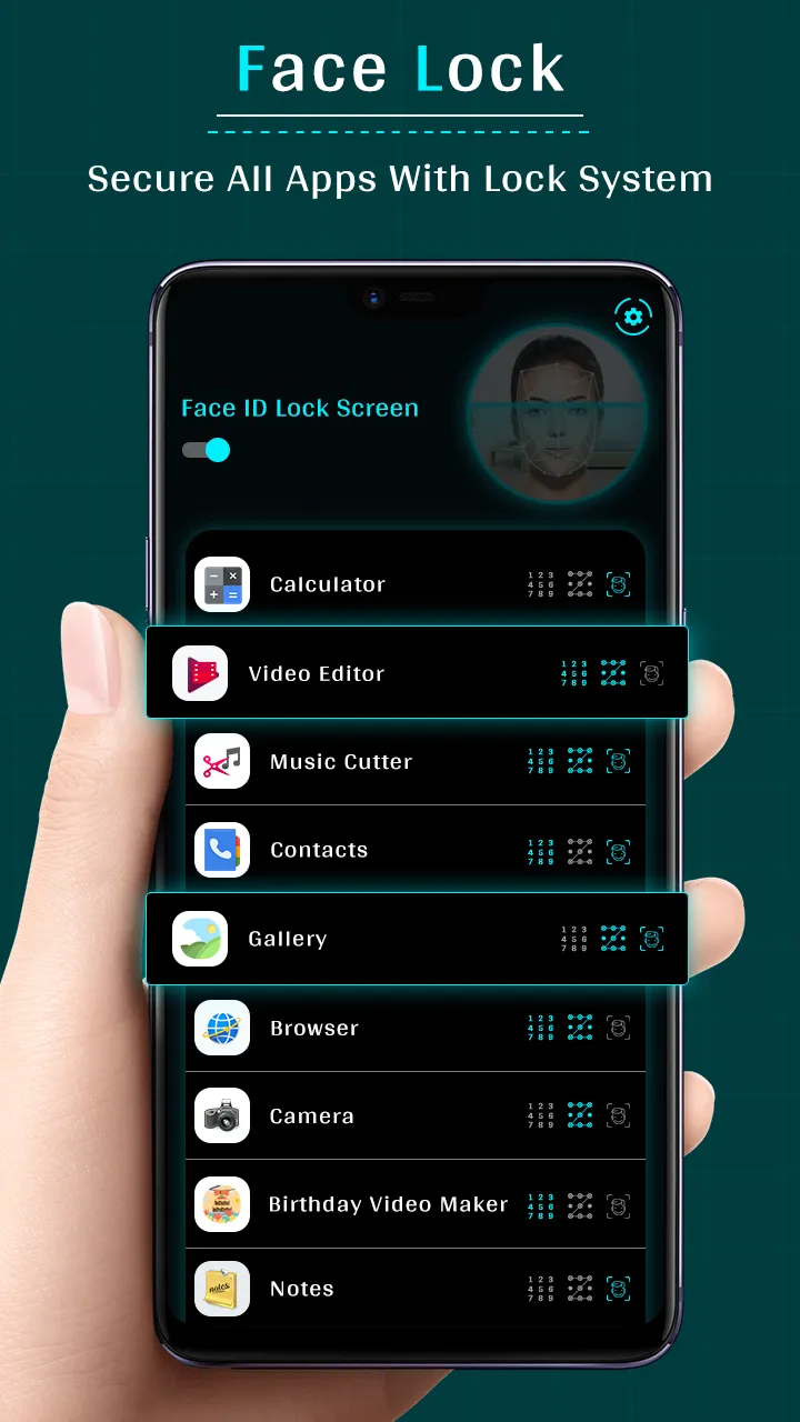 FaceLock with App | Indus Appstore | Screenshot