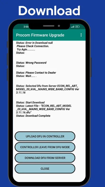 Procom Firmware Upgrade | Indus Appstore | Screenshot