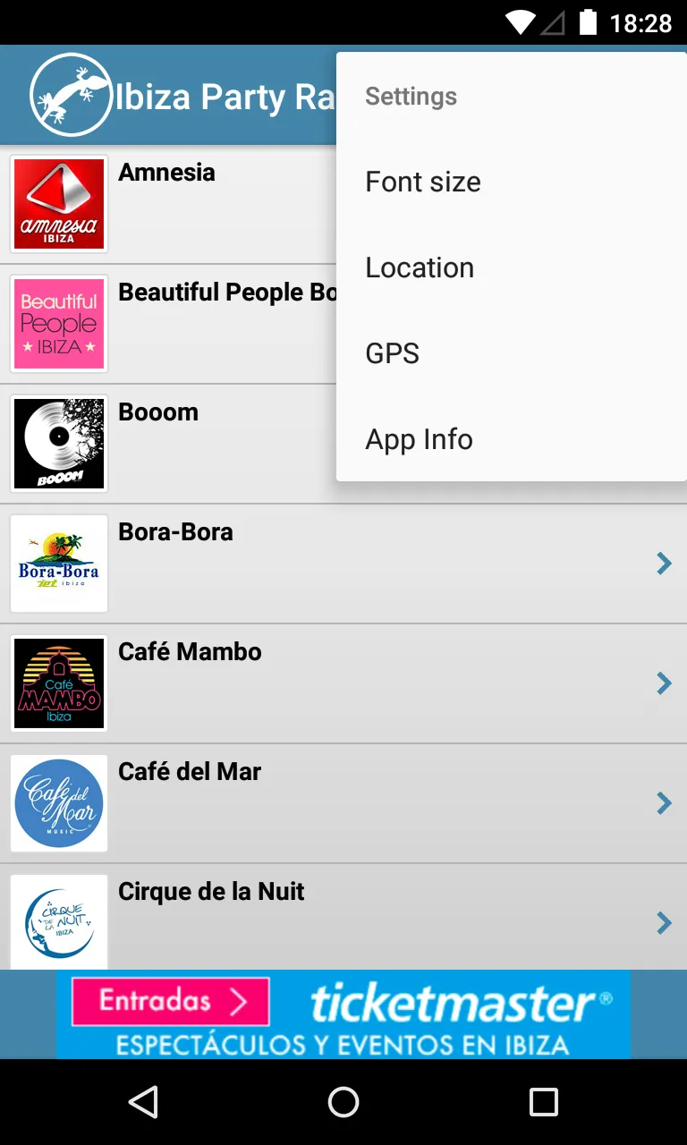 Ibiza Party Radar | Indus Appstore | Screenshot