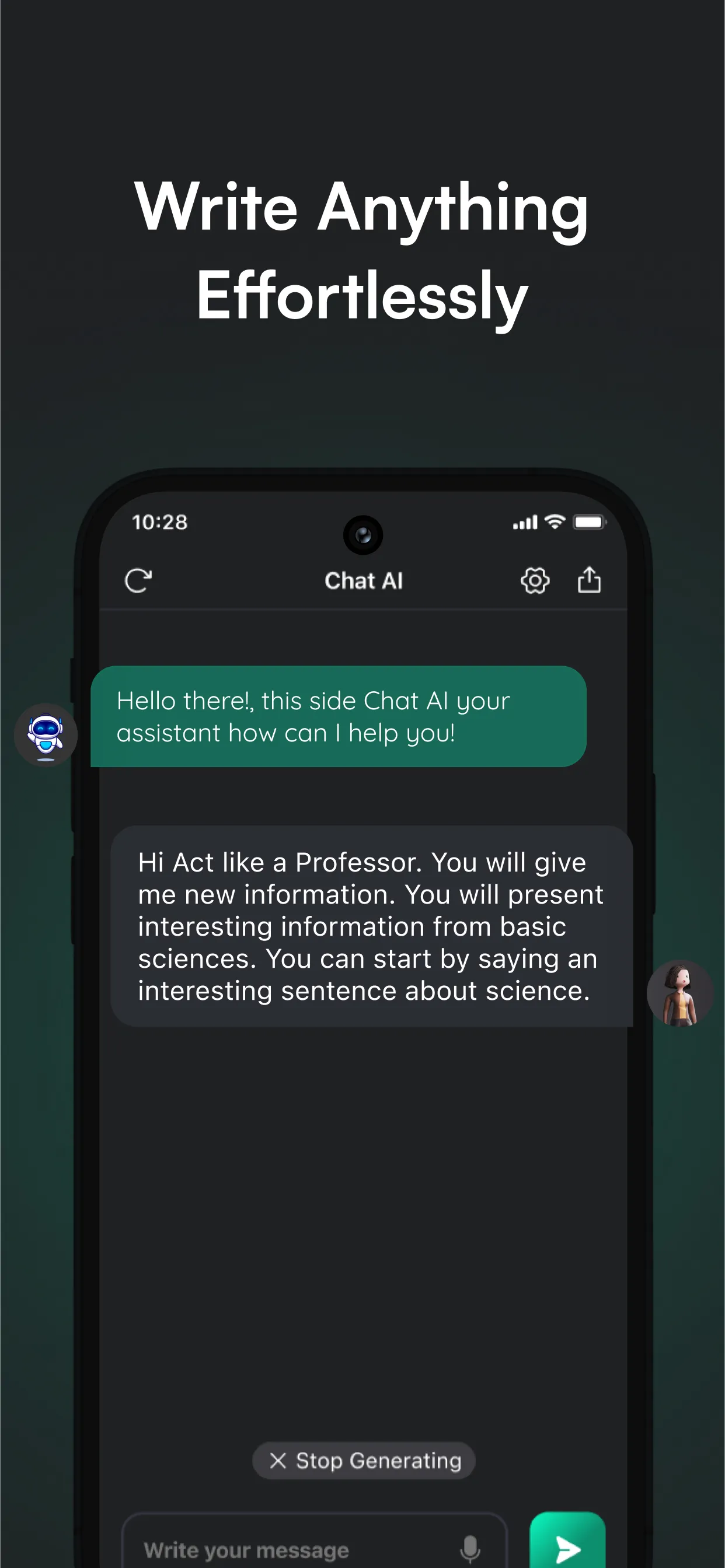 Chat AI -AI Chat Bot Assistant | Indus Appstore | Screenshot