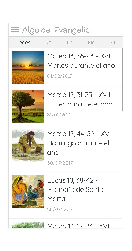 Algo del Evangelio | Indus Appstore | Screenshot