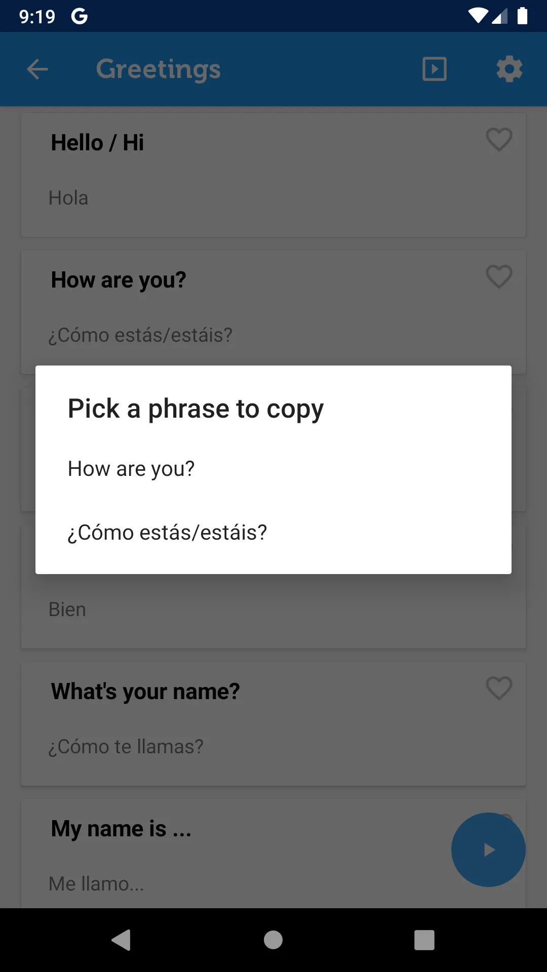 Learn Spanish Phrasebook | Indus Appstore | Screenshot