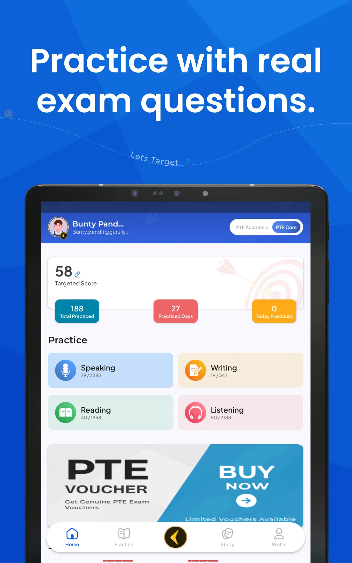 PTE Exam Practice - Gurully | Indus Appstore | Screenshot