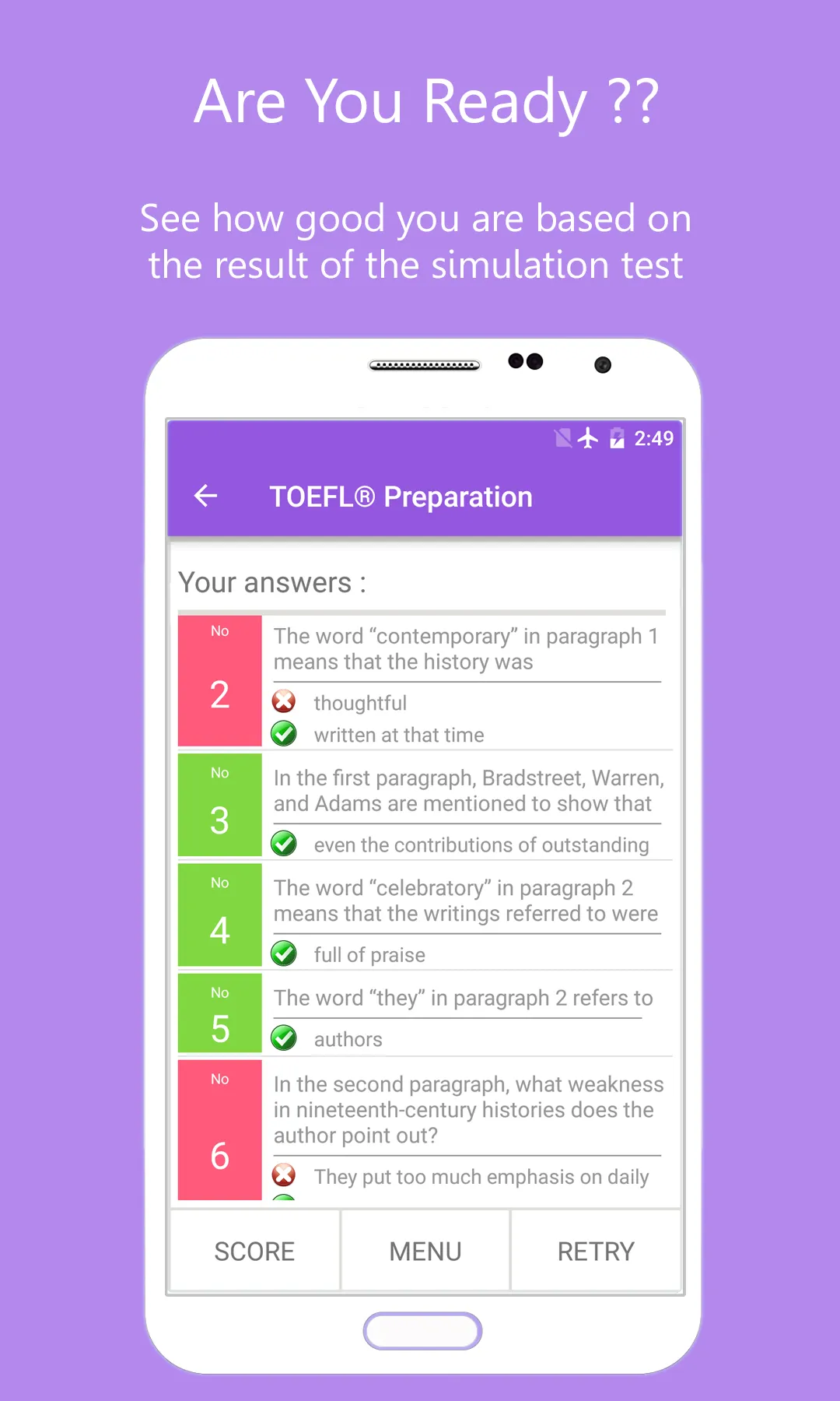 Reading Comprehension | Indus Appstore | Screenshot