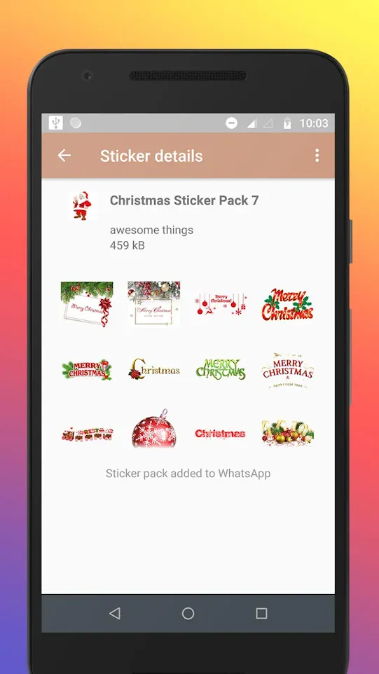 Christmas Stickers for WhatsAp | Indus Appstore | Screenshot