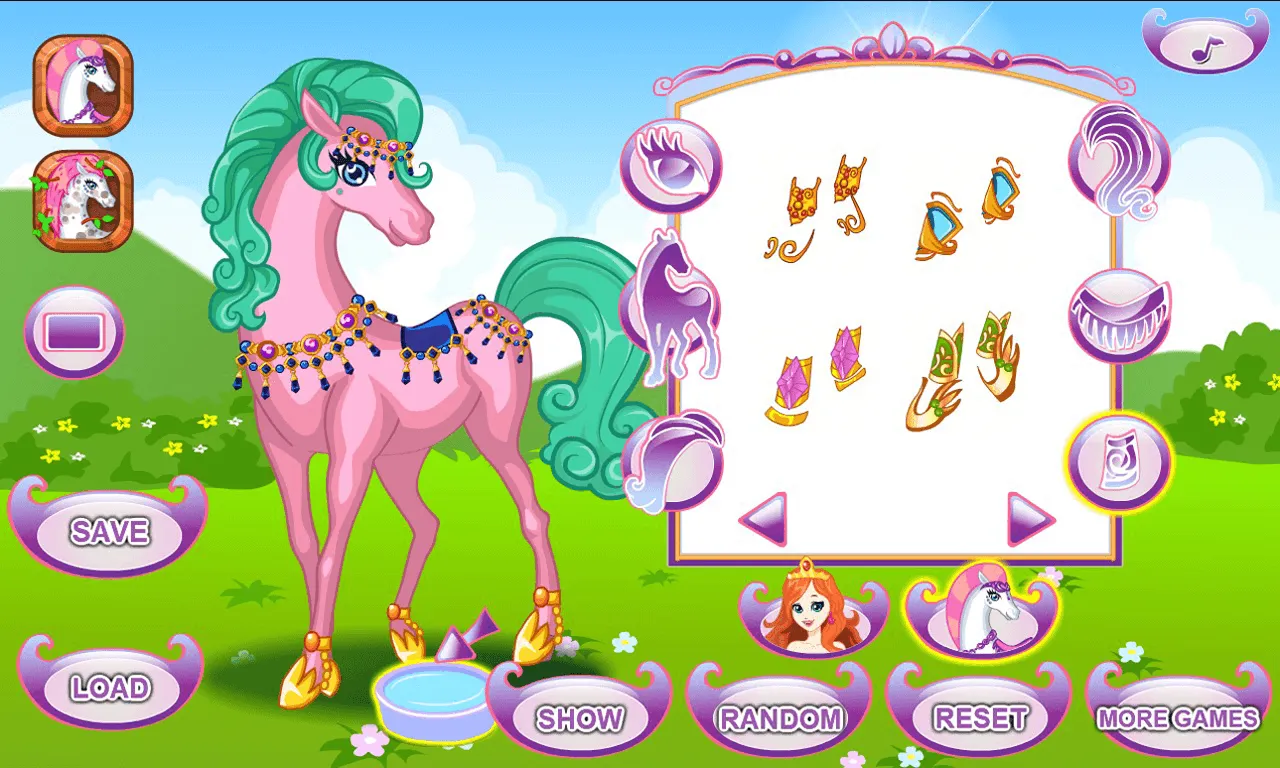 White Horse Princess Dress Up | Indus Appstore | Screenshot